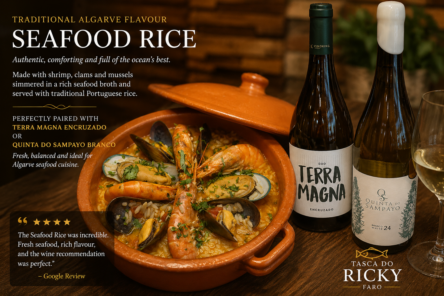 Seafood Rice in Faro A Romantic Algarve Dining Experience with Portuguese Wine