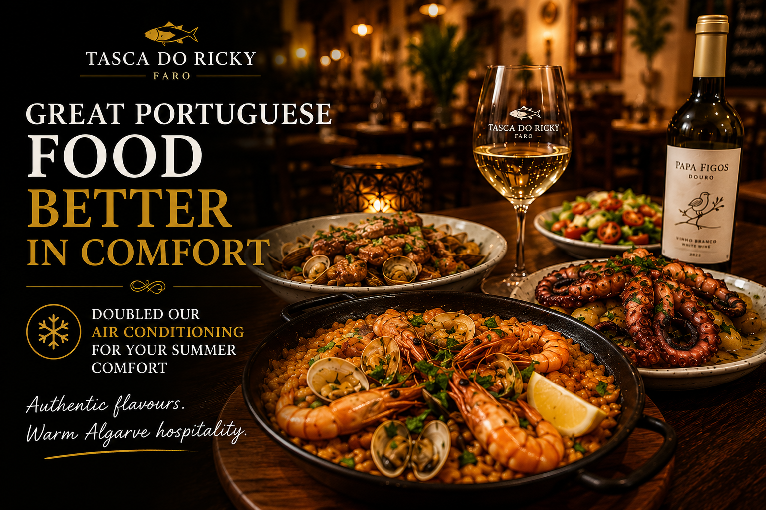 Tasca Do Ricky Doubles Air Conditioning Capacity: Because Great Portuguese Food Should Be Enjoyed in Comfort