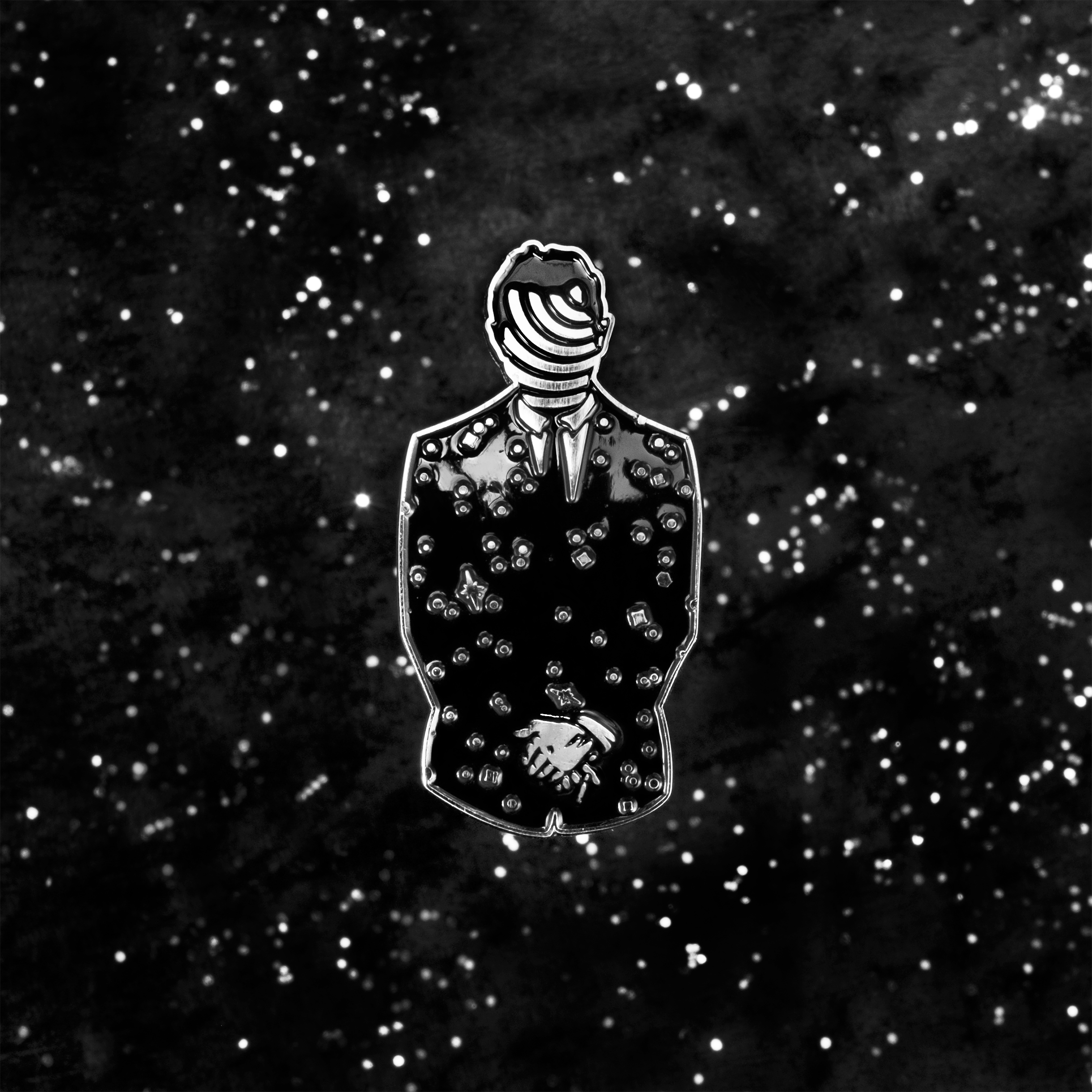twilight zone rod serling enamel pin