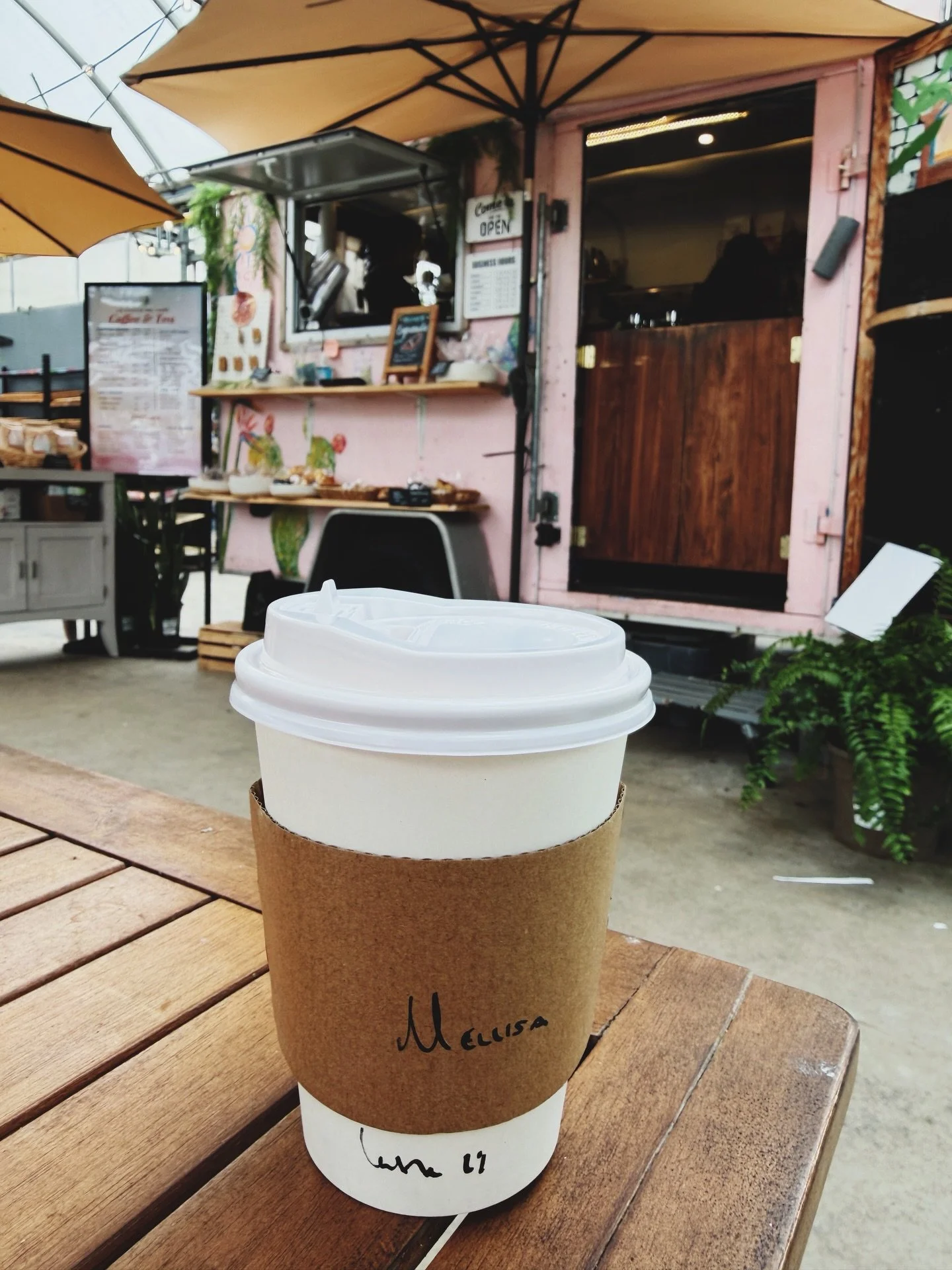 For just a moment I&rsquo;m going to pretend I&rsquo;m on vacation. @vandermeernursery @thepinkcoffeetrailer 

#readyforspring #communitycoffee #plantsmakemehappy #marchbreak
