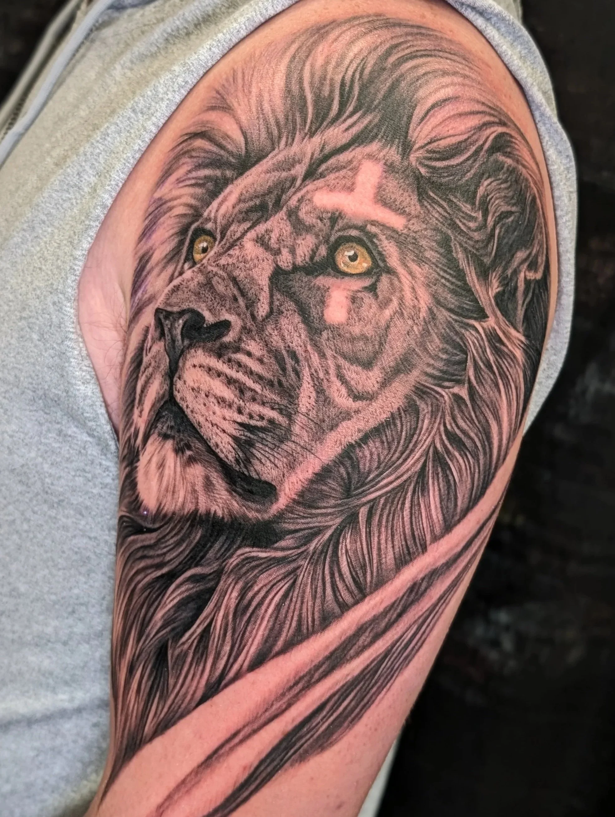 Realism Lion Tattoo