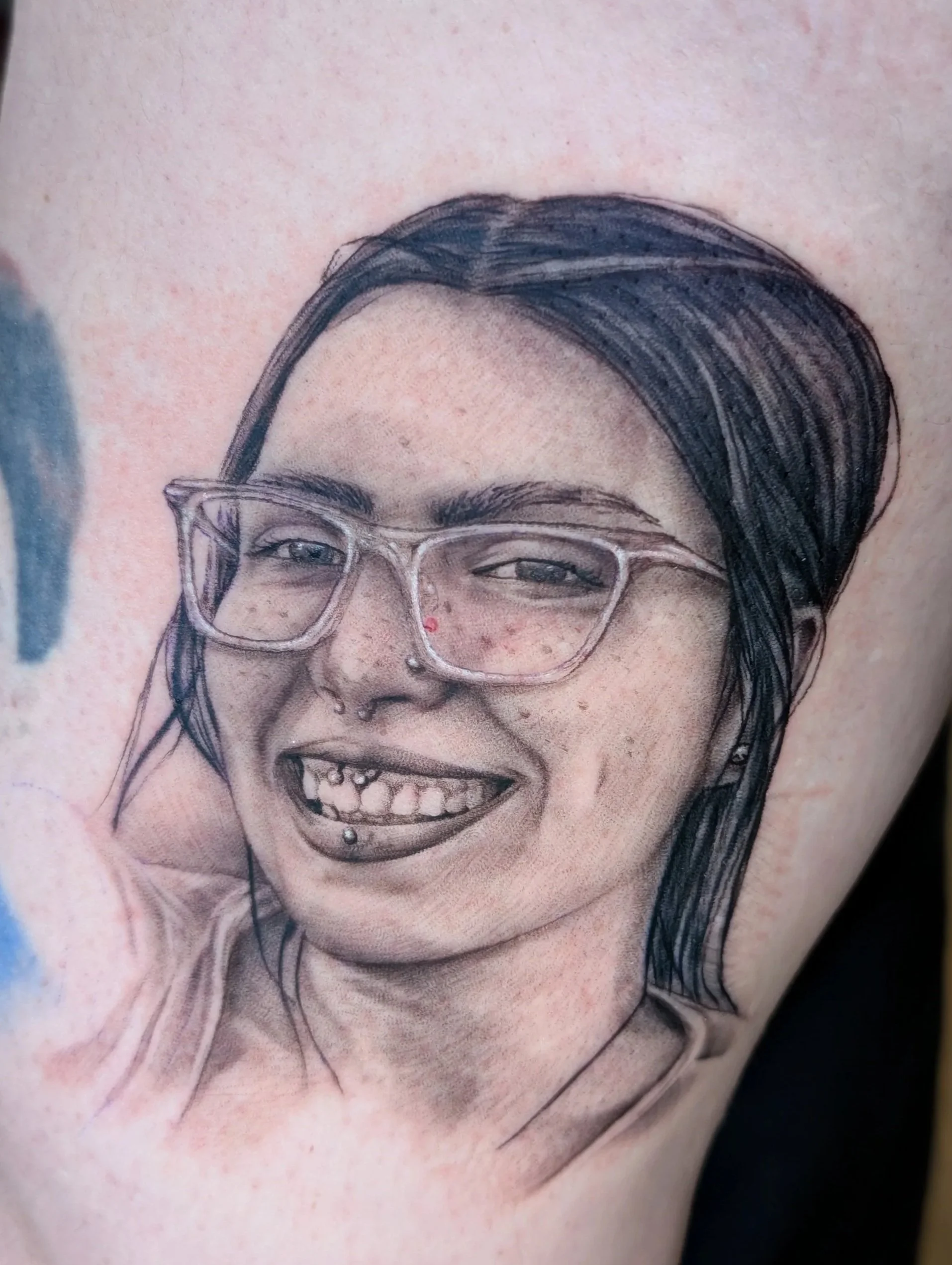 Realism Portrait Face Tattoo