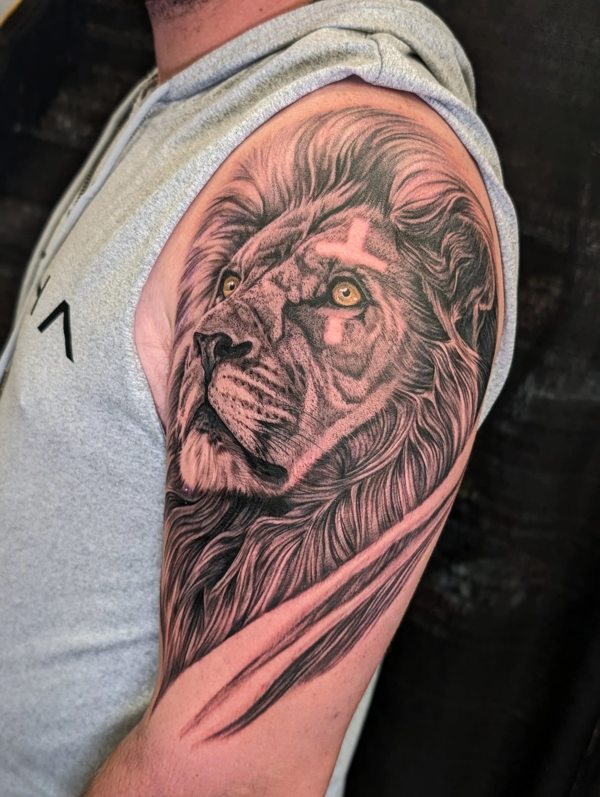 Realism Lion Tattoo