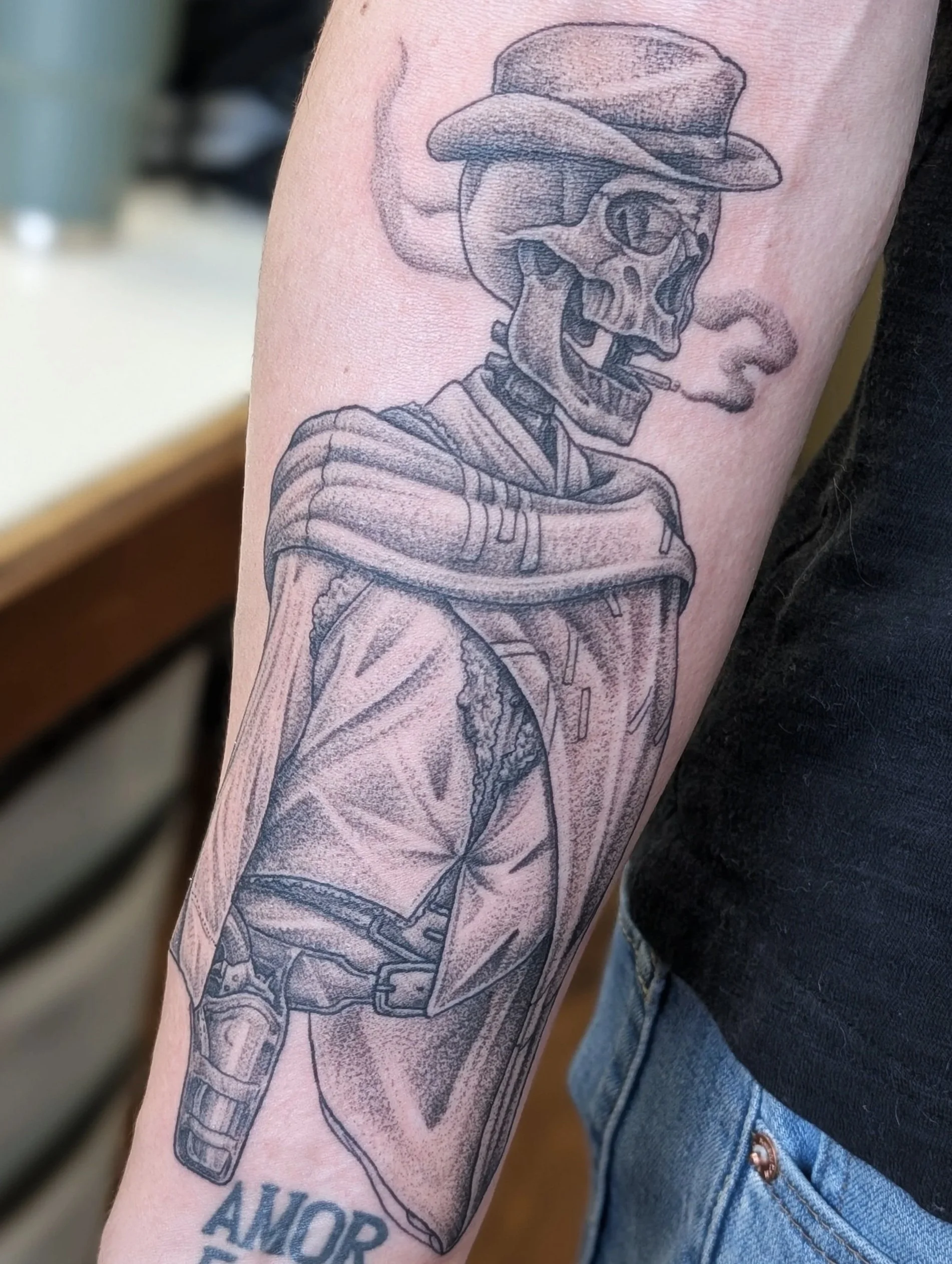 Dot Work Realism Tattoo
