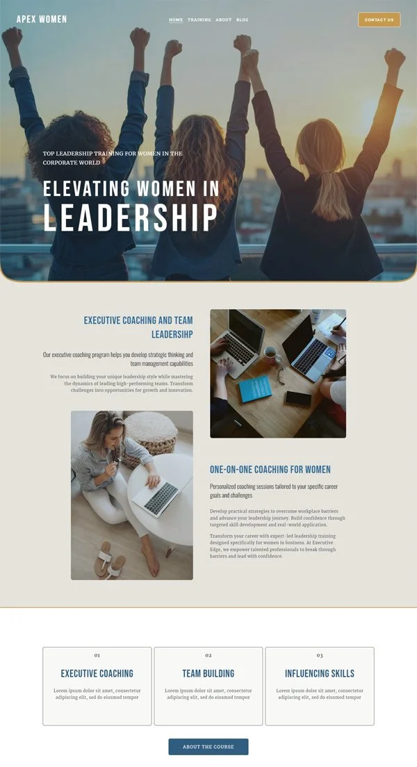 Coaching women website