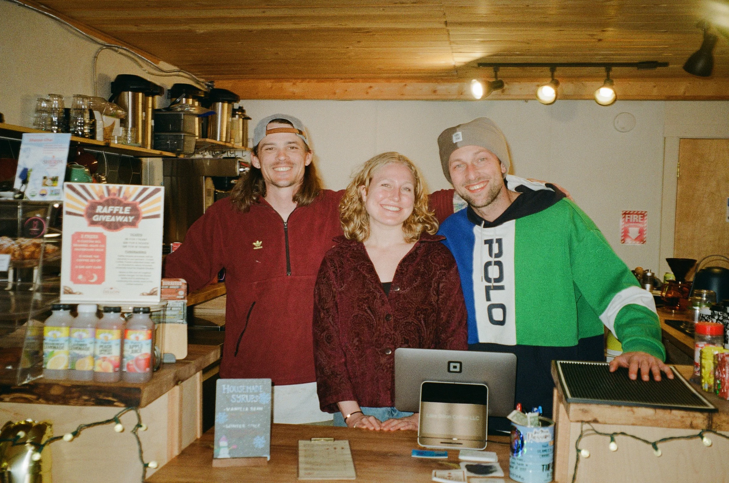 Jonathan (roaster), Kendall (manager), Andrii (owner)