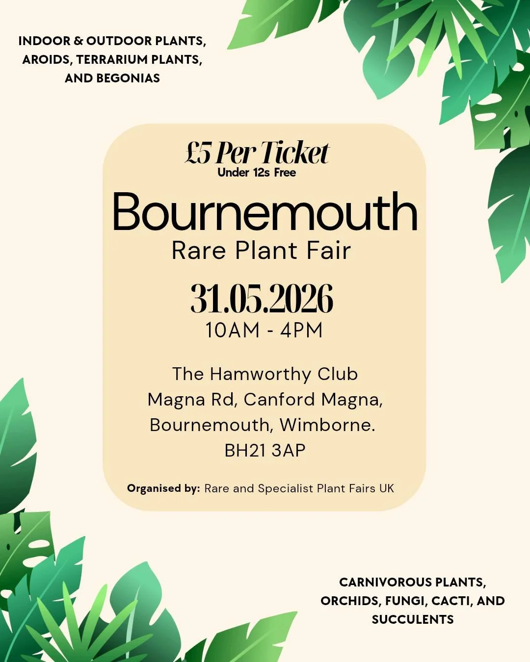 Rare and Specialist Plant Fairs UK 2026