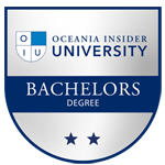 Oceania Insider University Bachelors Degree shield logo