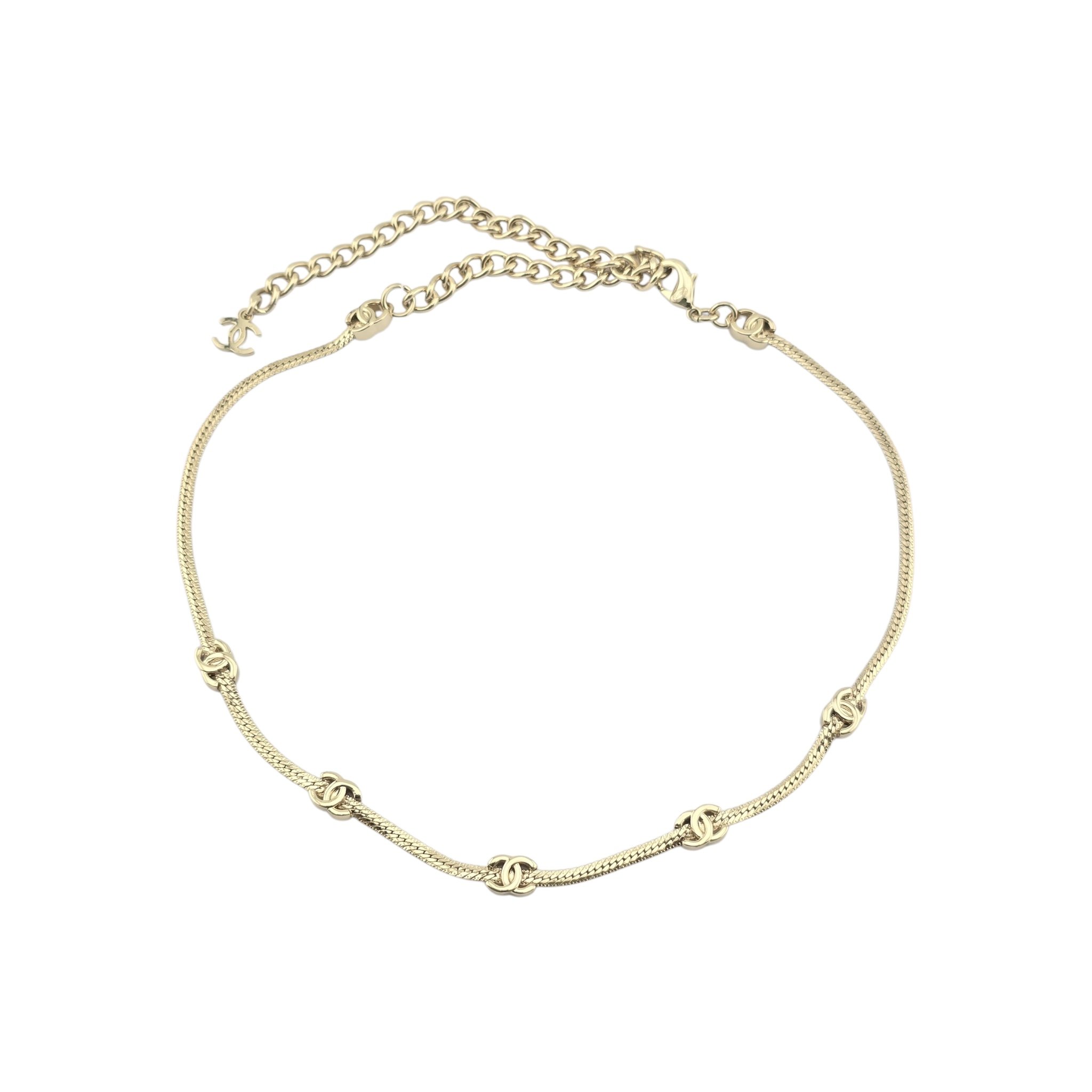 Chanel CC Thin Choker Gold 2024
