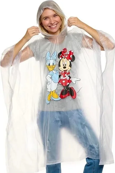 Disney Character Rain Poncho with Minnie Mouse and Daisy Duck