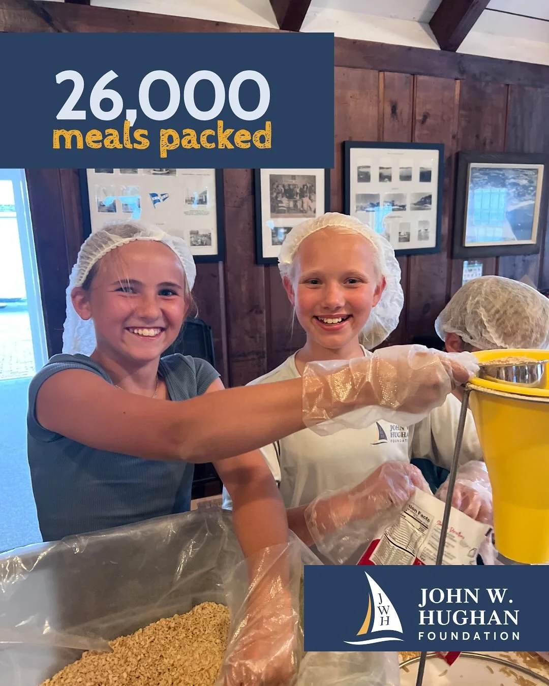 Last week, at our Youth Sailors Food Packing event, together we packed 26,000 meals! This event brought sailors, instructors, and parents together from seven local yacht clubs from across Cape Cod. We are grateful to partner with End Hunger NE to pro