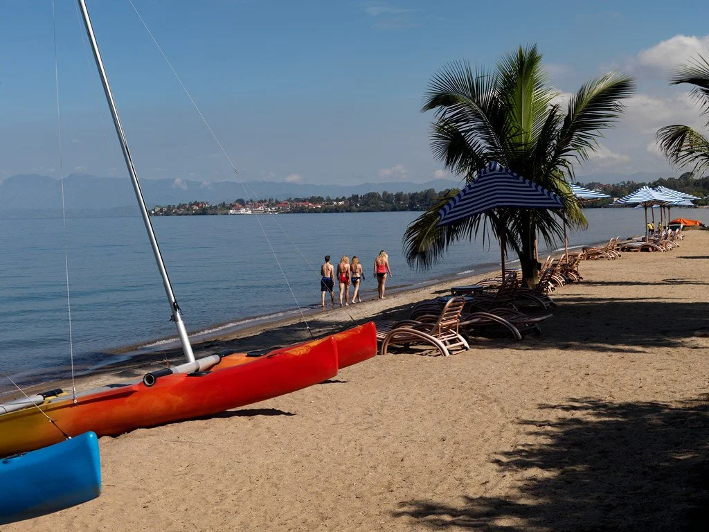Kayaking on Lake Kivu