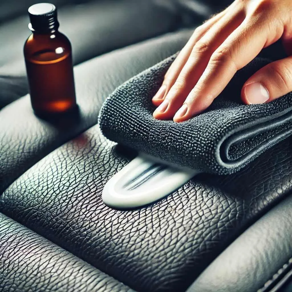 How do you condition leather in a car?