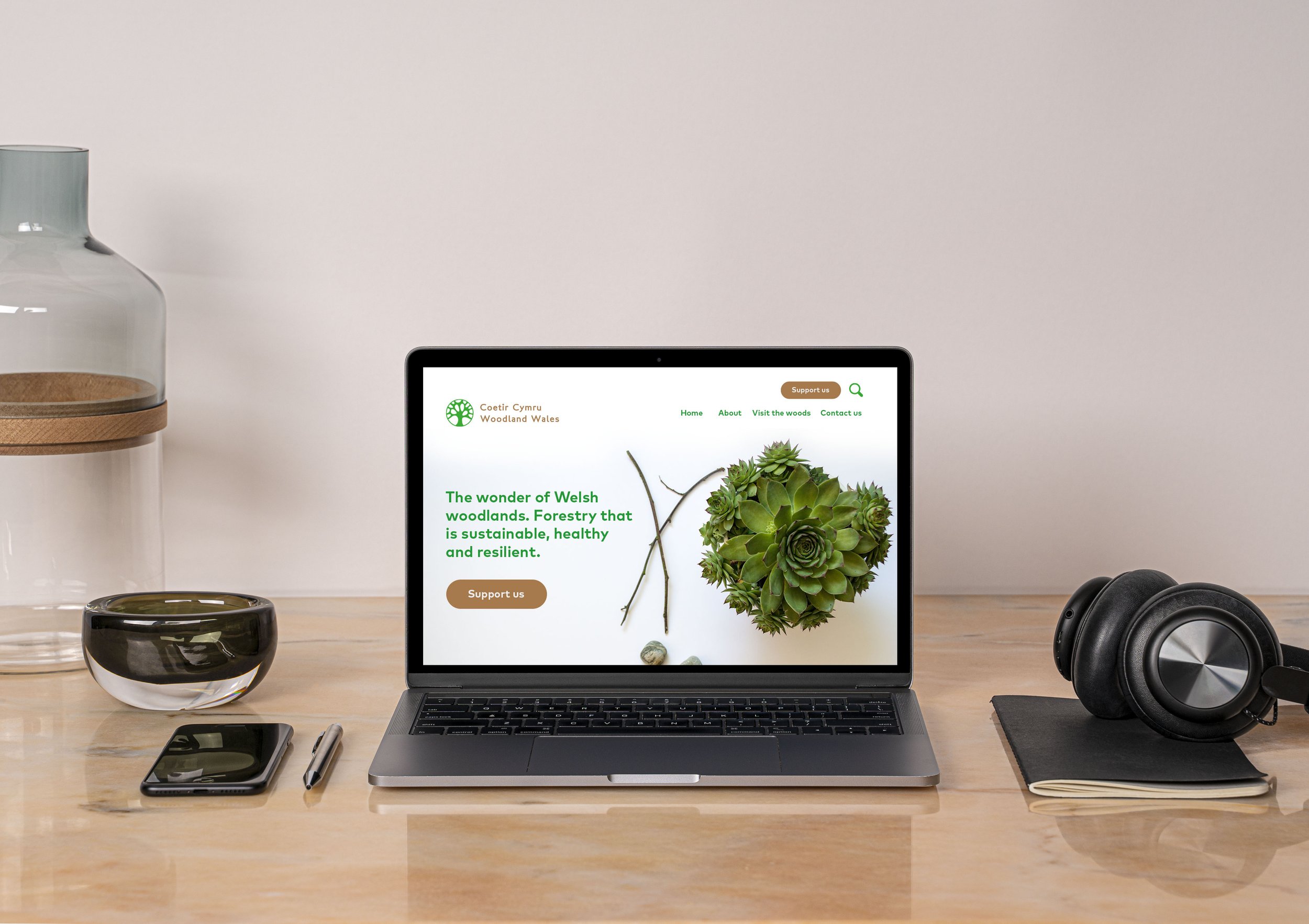 Woodland Wales Landing Page