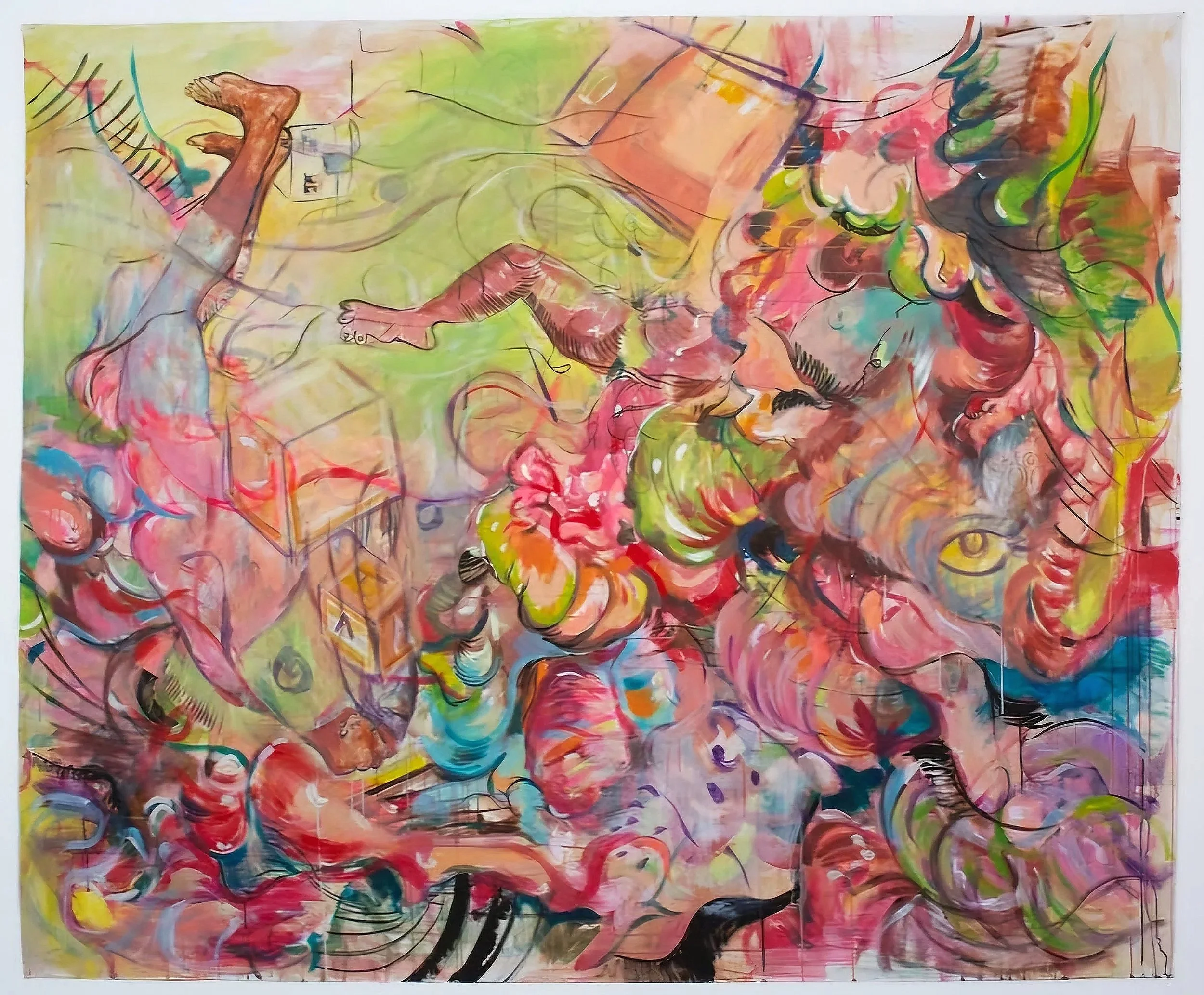 Mother: I Want To See The Creatures
72" x 88"
Acrylic and oil on canvas
2025