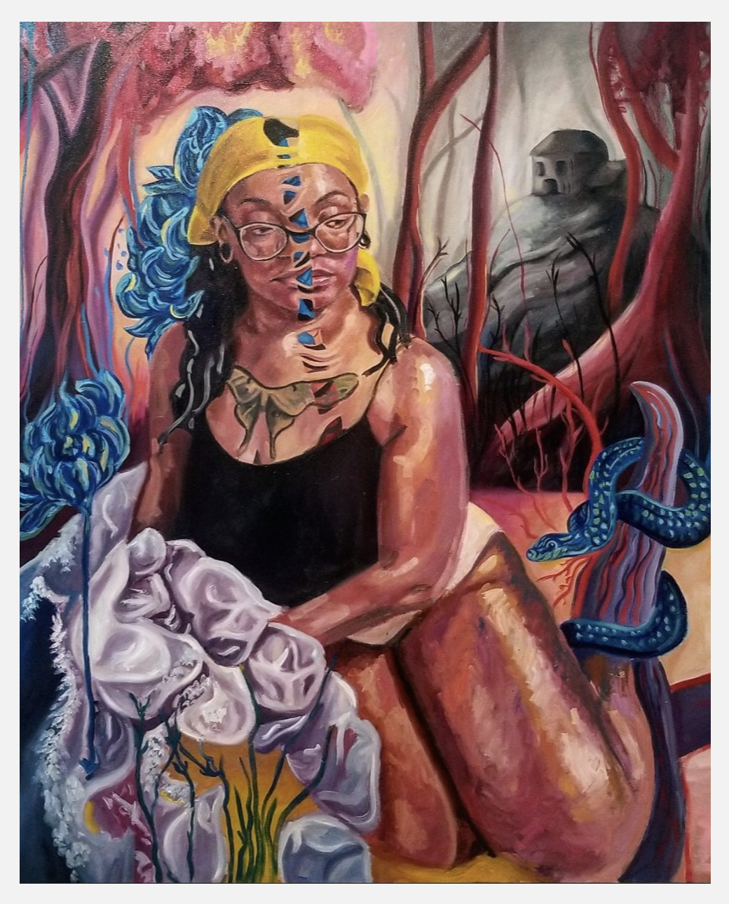 Gemini Graveyard
60" x 48"
Oil on canvas
2022