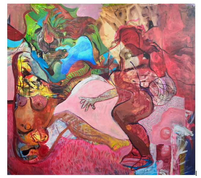 "Anaphase"
36" x 36"
Oil and gems on canvas
2025