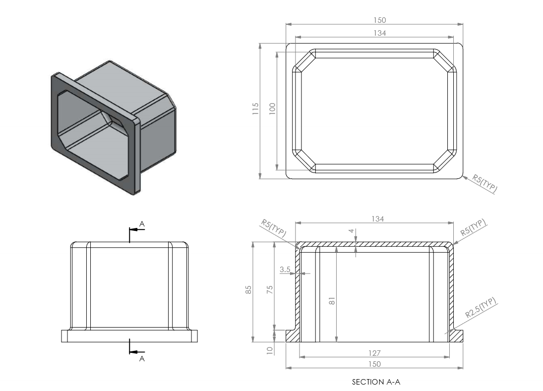 Rope Transmitter Cover Top