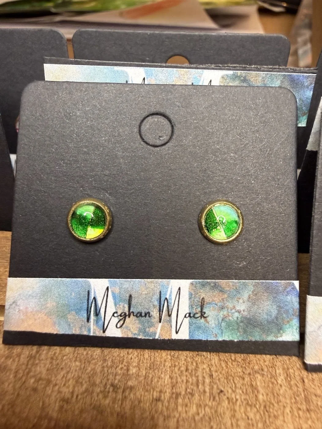 "Spike" Mini |  Abstract Mixed Media Earrings  |  Handcrafted Statement Jewelry