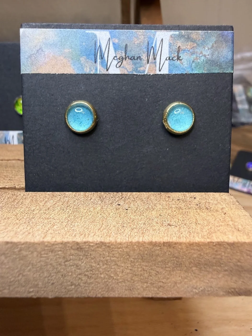 "Luz " Mini |  Abstract Mixed Media Earrings  |  Handcrafted Statement Jewelry