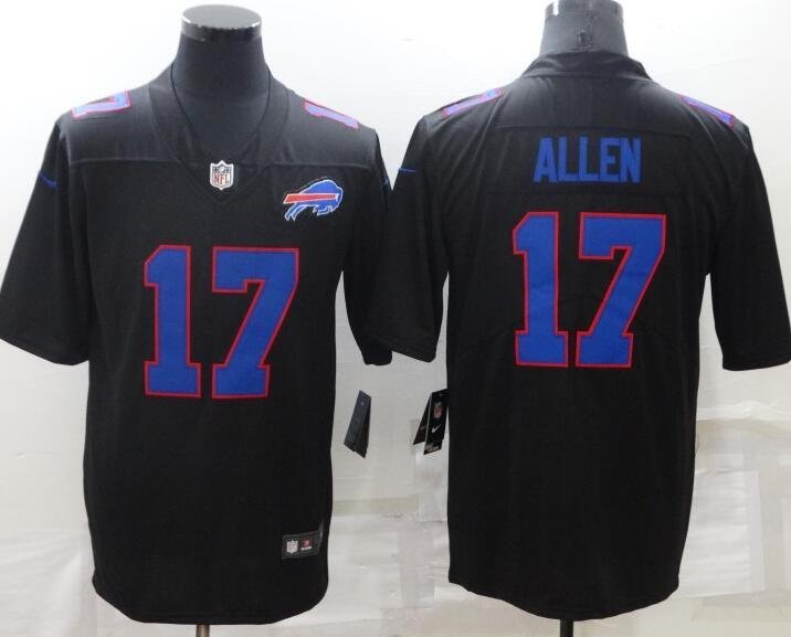 Buffalo+Bills+%2317+Josh+Allen+Limited+Jersey+Black+With+Blue+Number.jpg