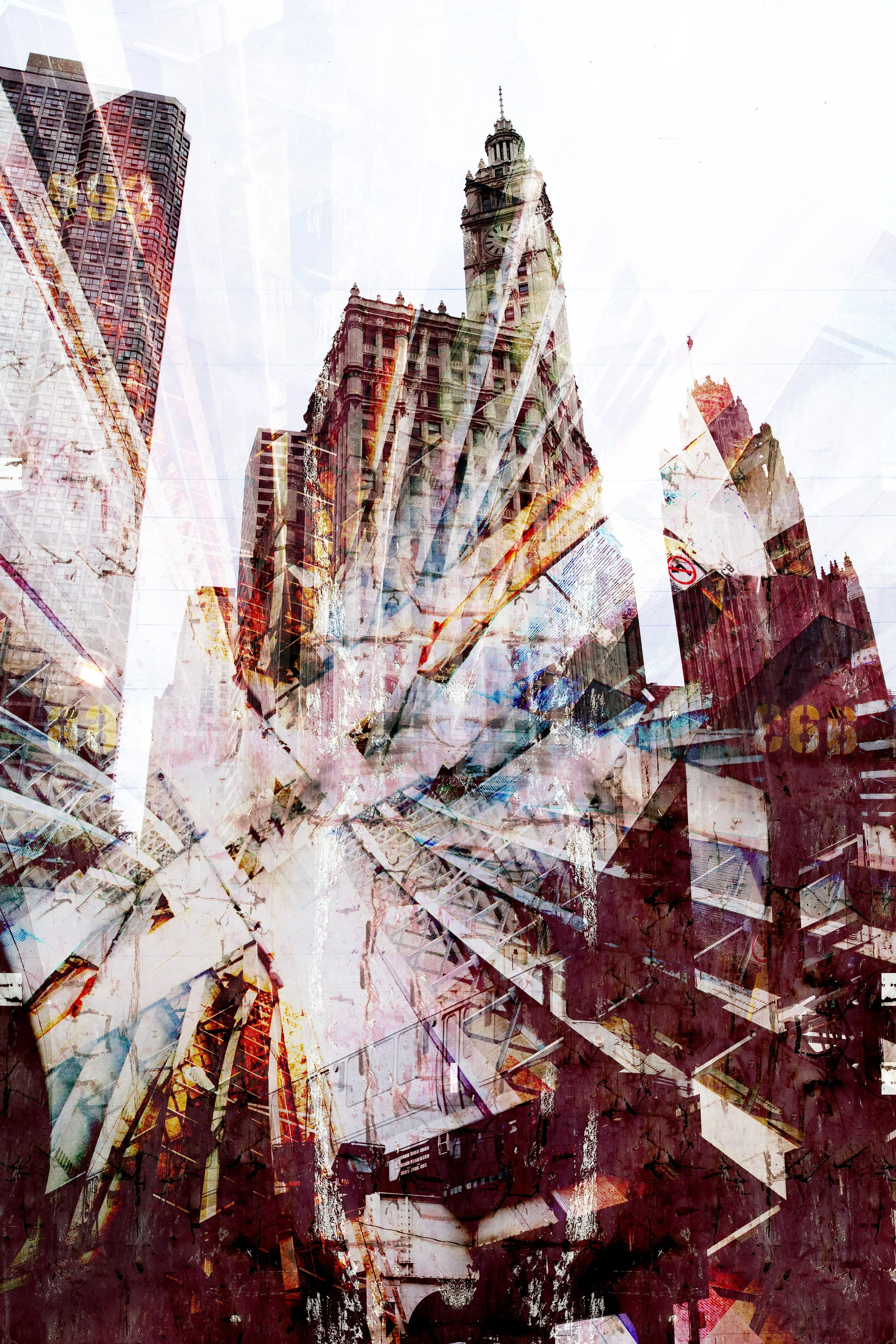 Ambition of Gotham by Nick Haas, industrial-inspired piece with gritty textures and elegant urban style