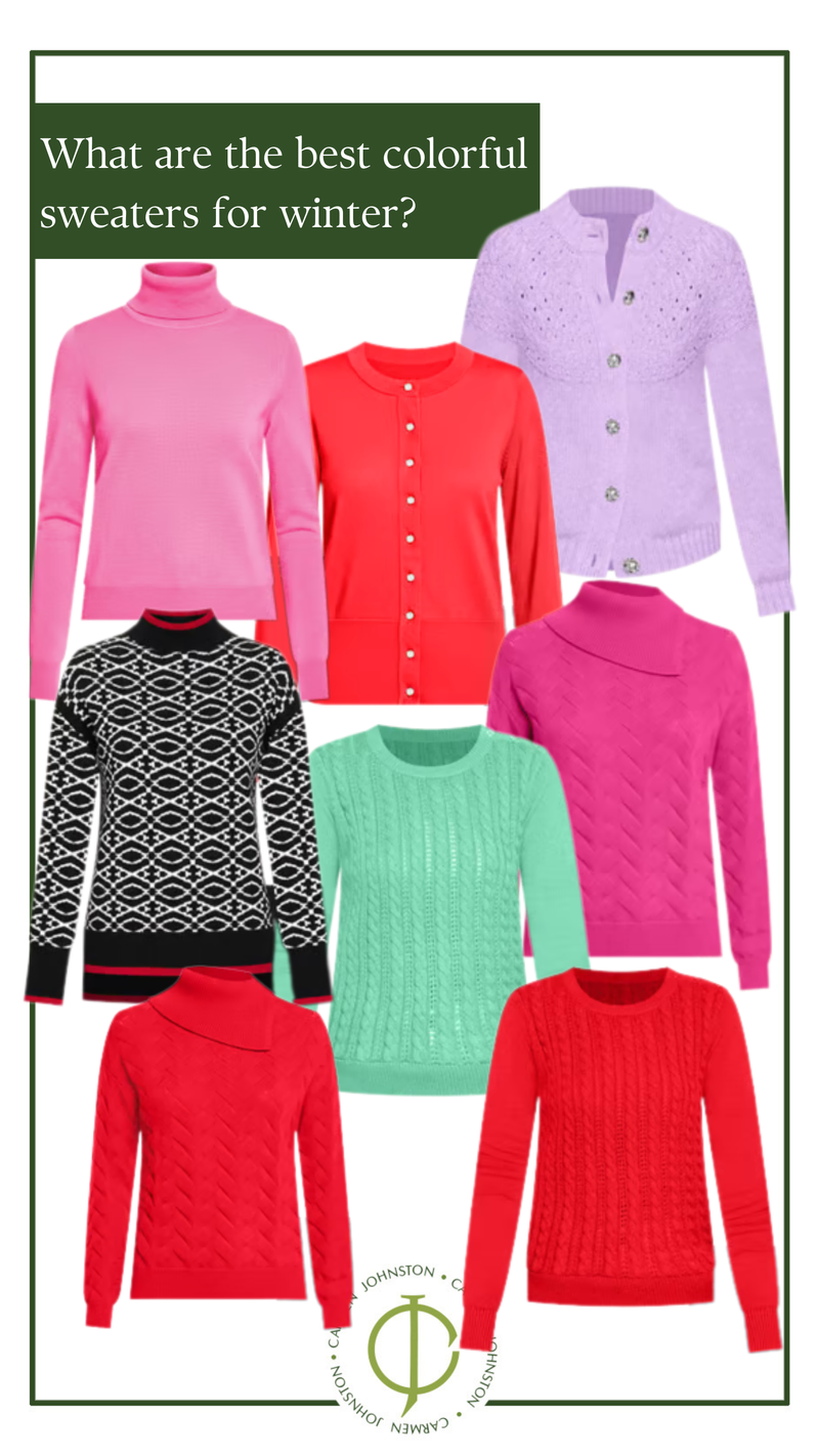 colorful sweaters for winter