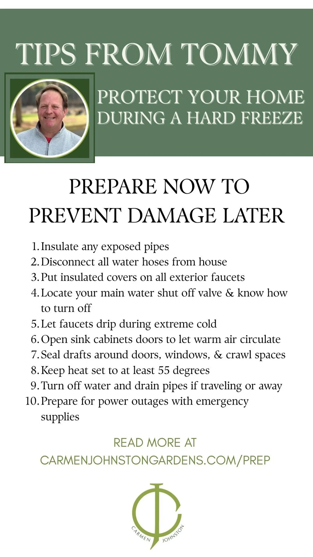 Prepare your home & PROTECT YOUR PLANTS before a hard freeze — Carmen ...
