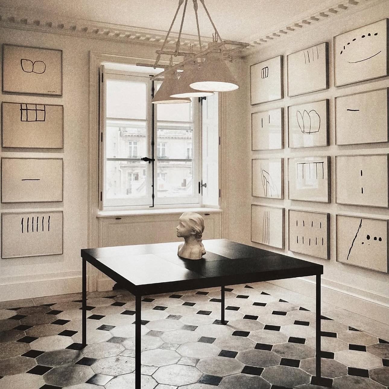 The Paris residence of Kering founder Fran&ccedil;ois Pinault, designed by Jacques Grange #jacquesgrangeinteriors Via:  @collectorwalls