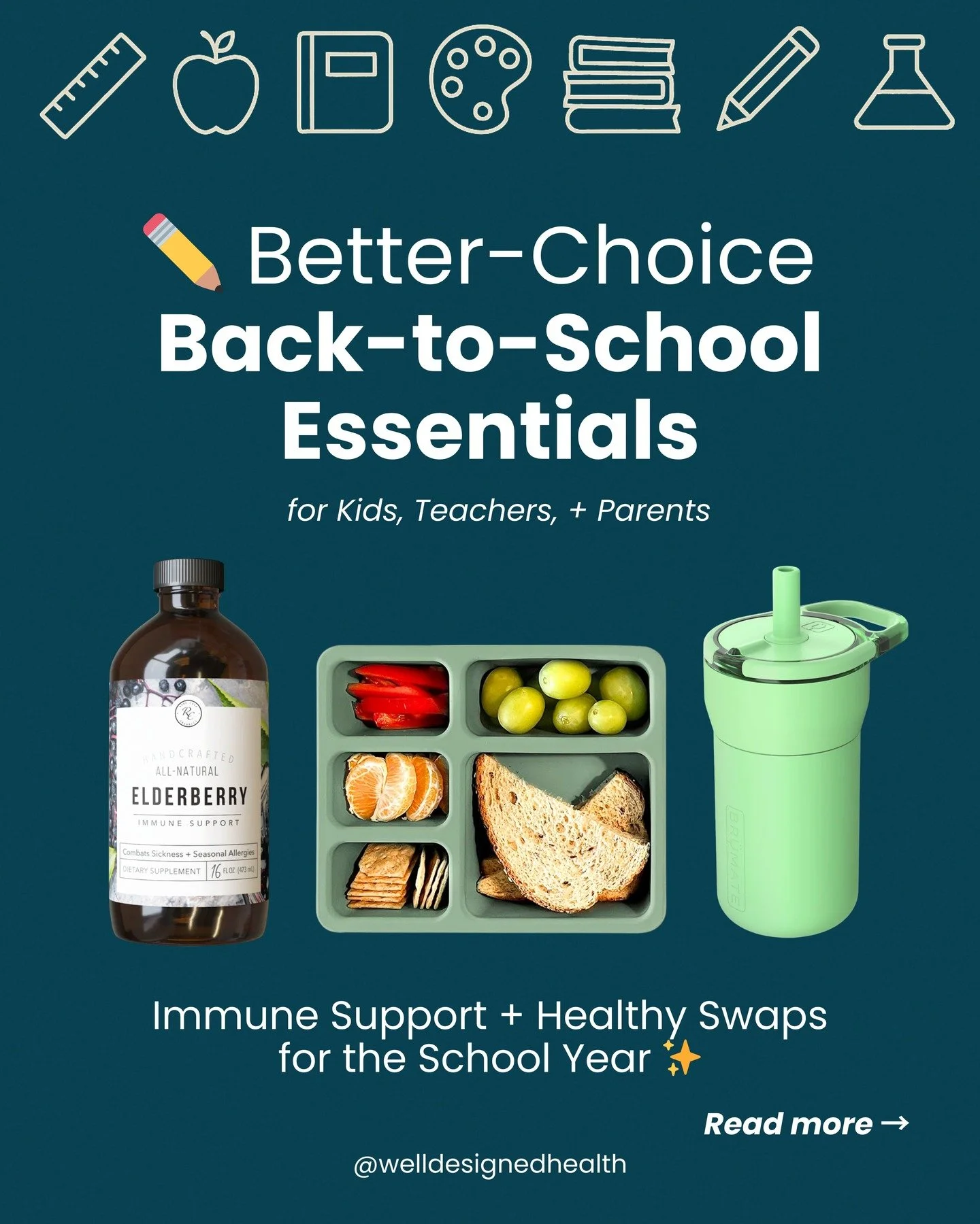 β¨ Back-to-School Made Healthier β¨
From immune support to safer lunch gear, these better-choice essentials are here to help kids, parents, and teachers thrive this school year. Think stronger immunity, cleaner swaps, and simple daily habits that make