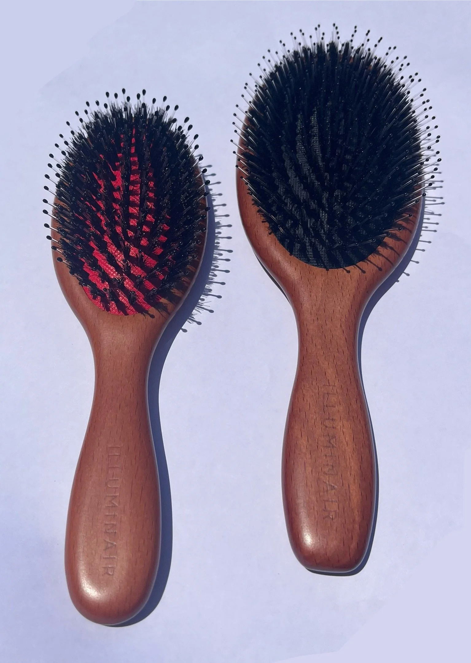 Luxury wooden boar bristle hairbrush