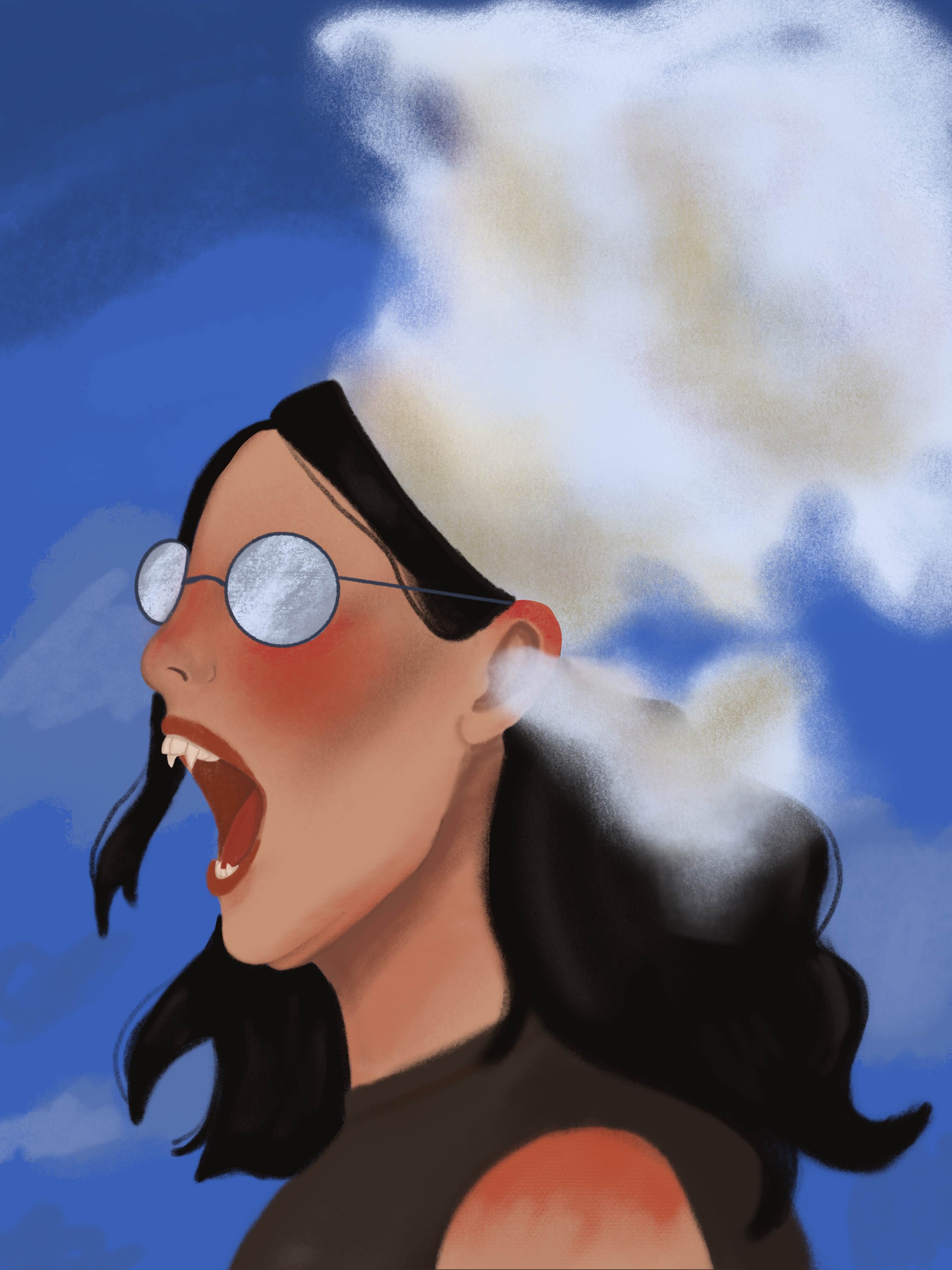 Brad Holland style study "Frustration" // Digital 2024