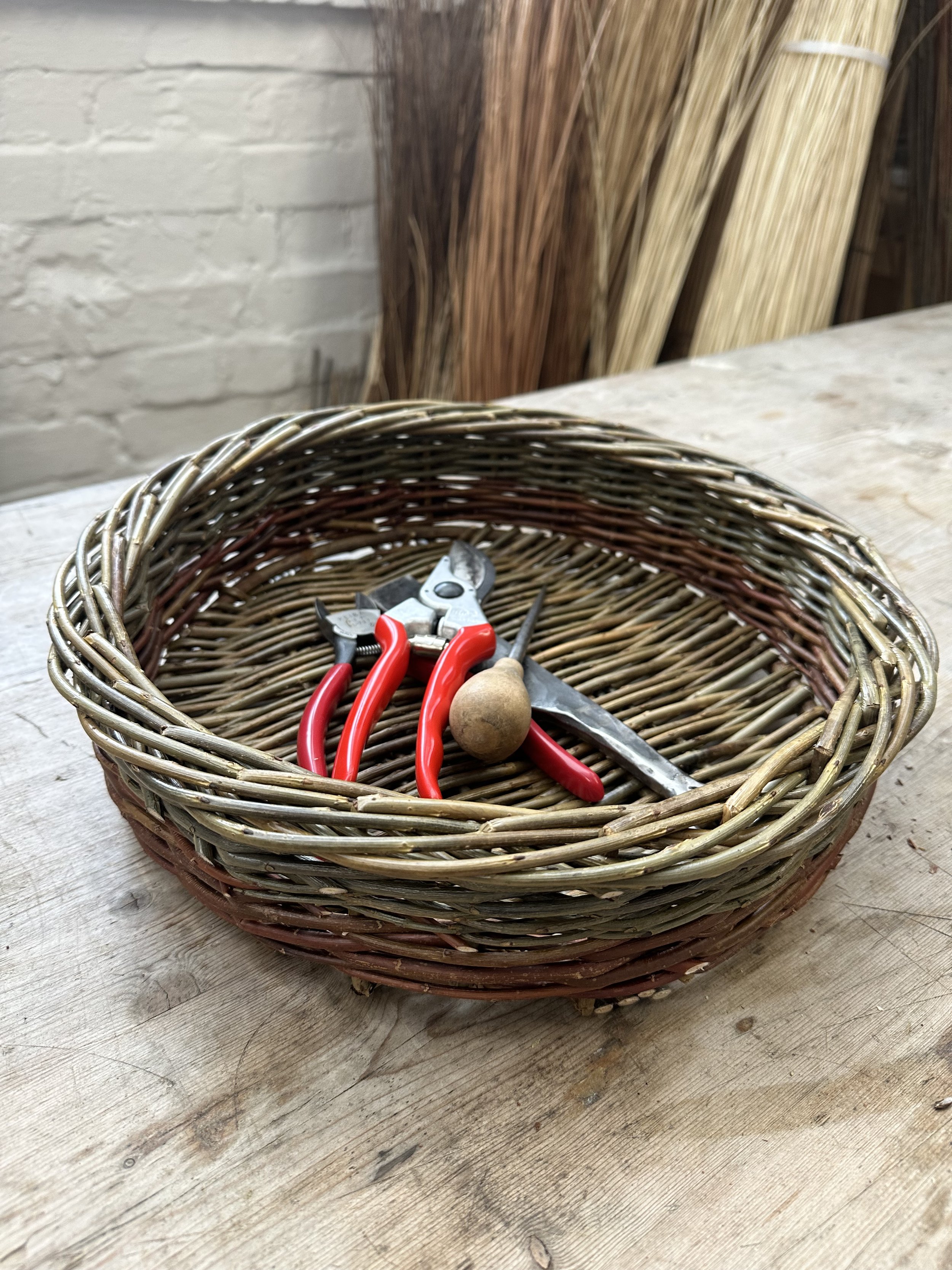 Catalan round willow baskets