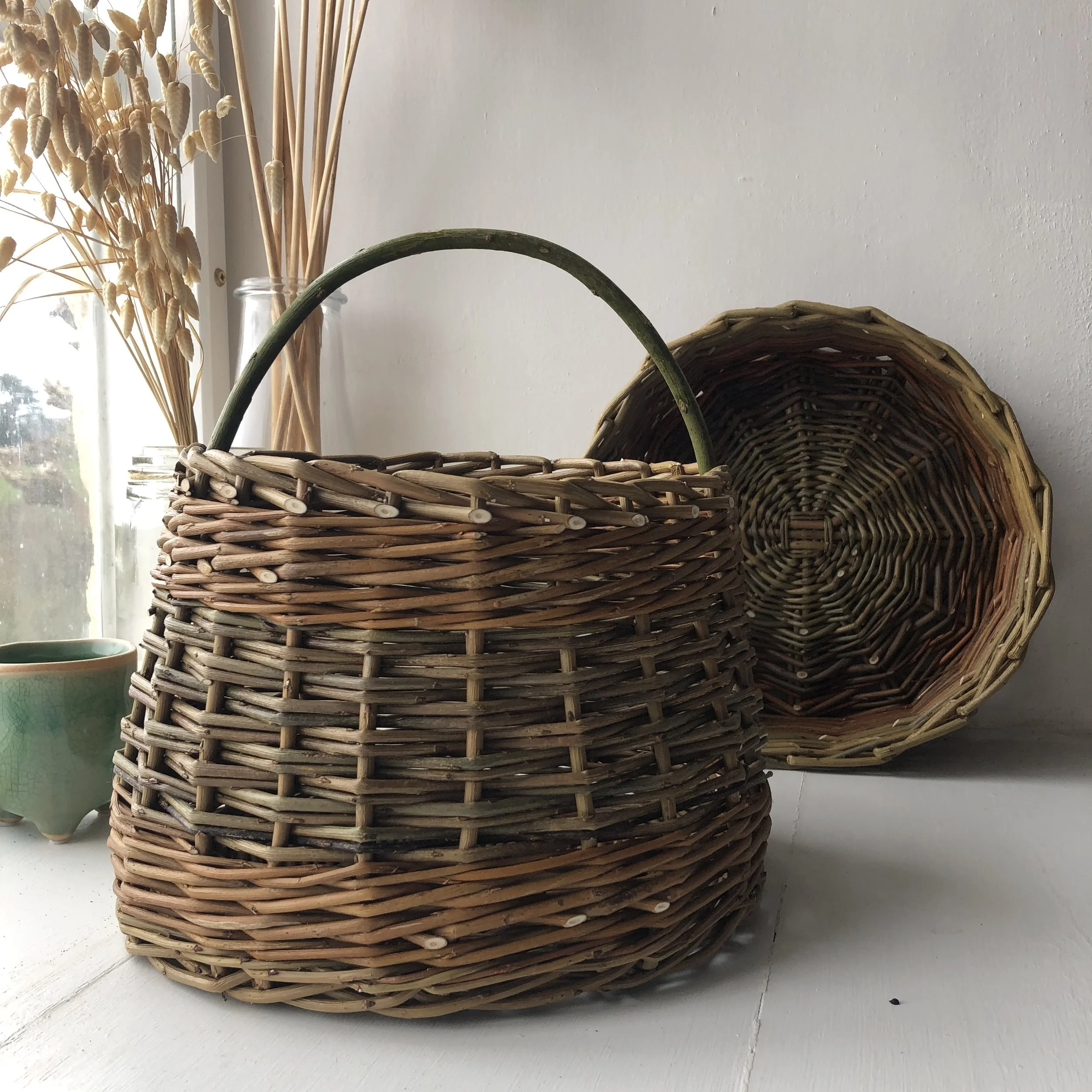 Willow foraging baskets at Highgrove