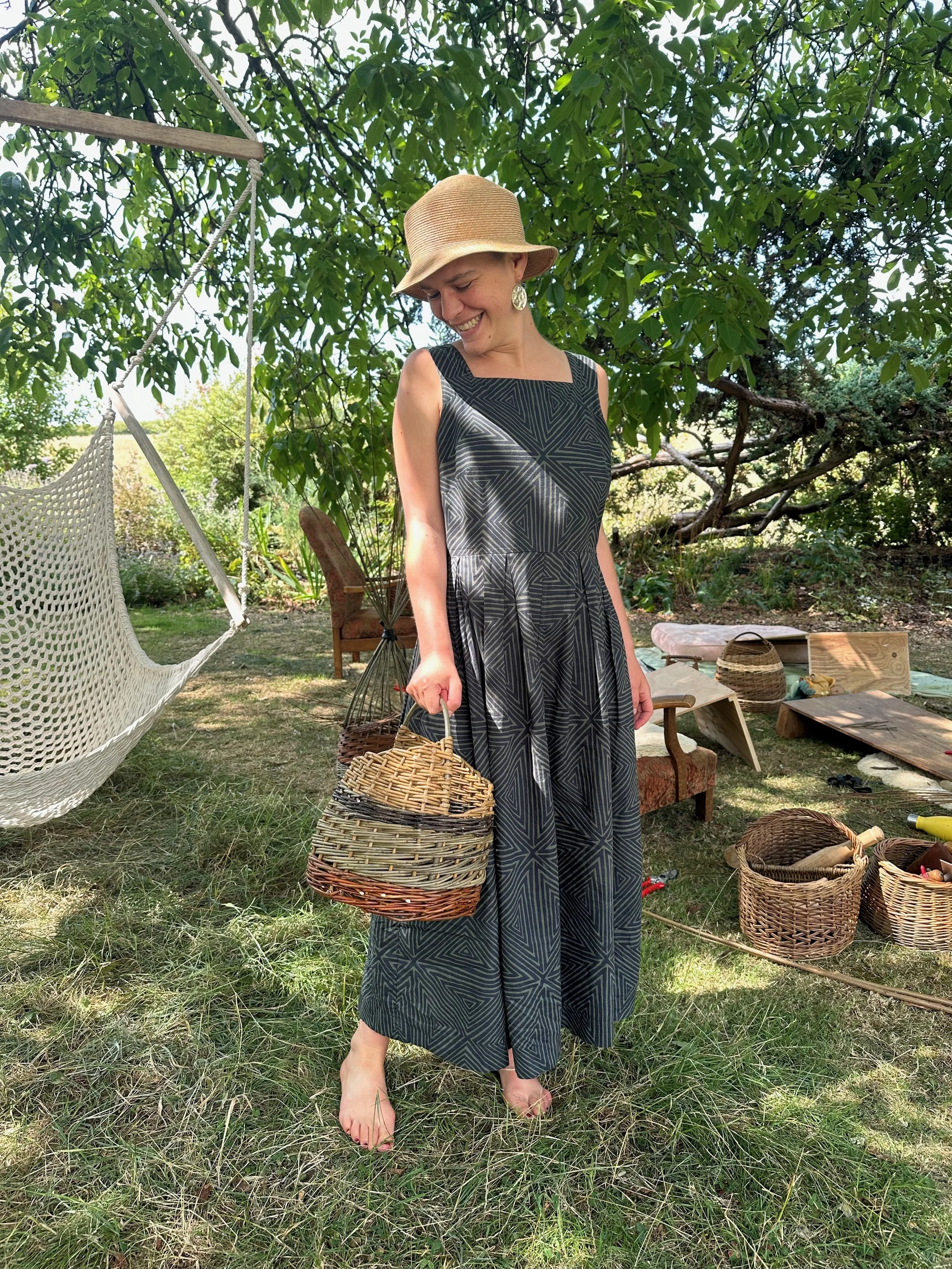 Proud of the finished basket