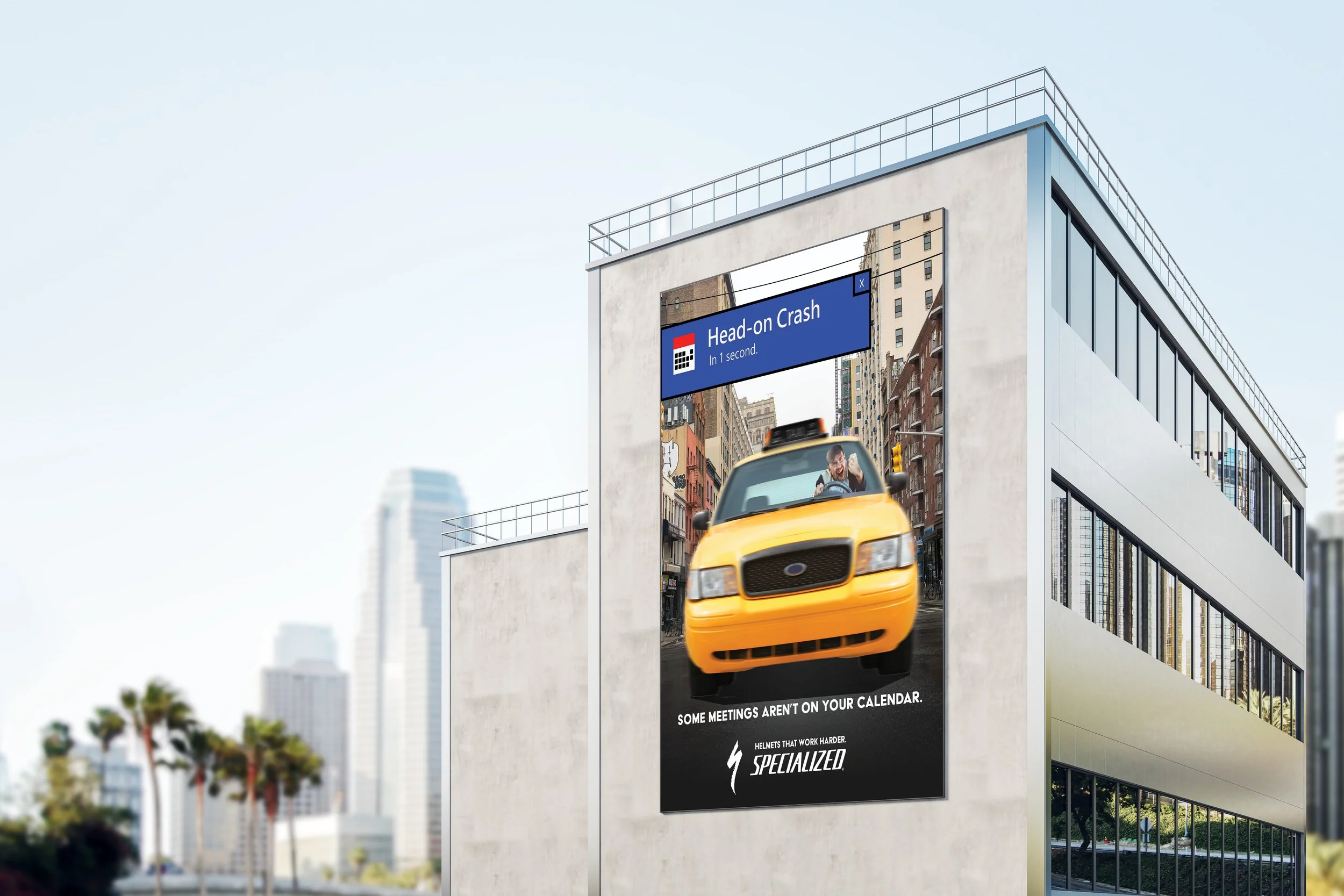 Our outdoor poster ad, featuring an eye-catching POV relatable for many commuters.