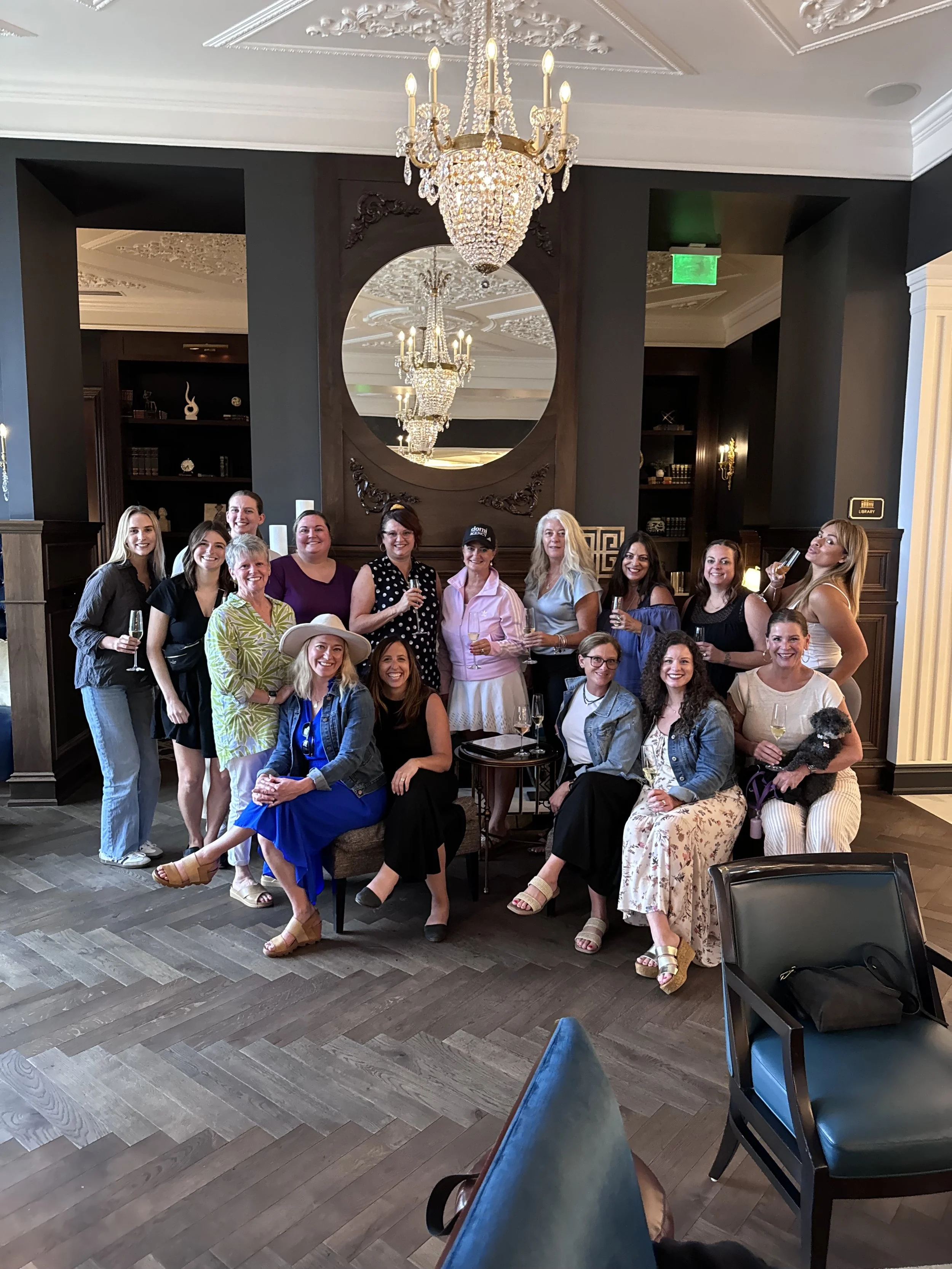 Ladies of Real Estate champagne toast!