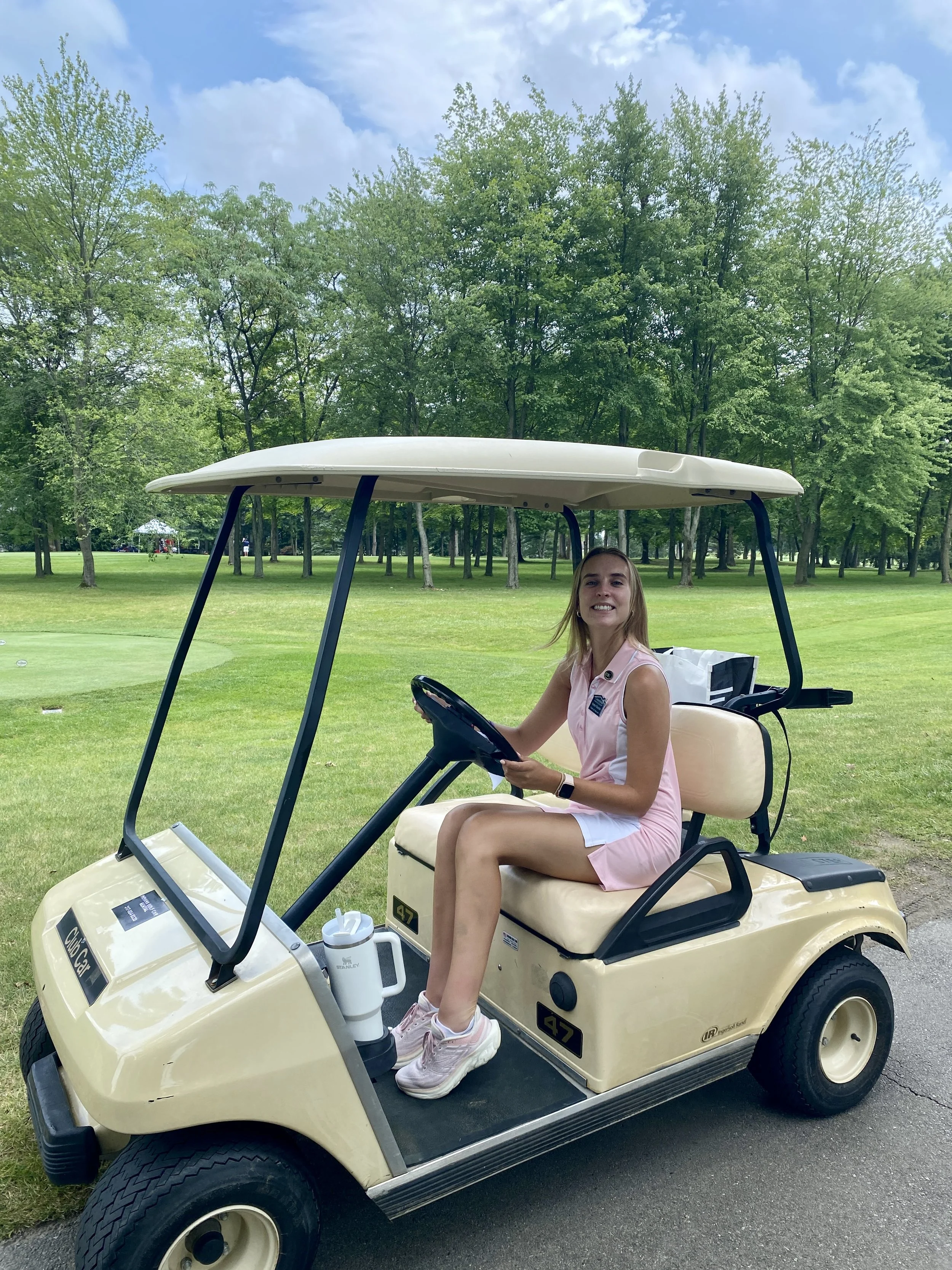End of summer golf outing, I ran the social media cart!