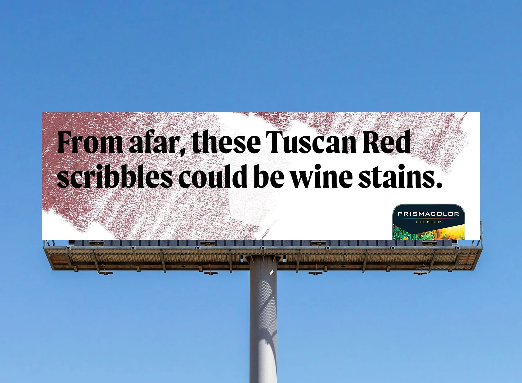 This was our outdoor billboard concept, we designed it to be eye-catching and legible from the road.