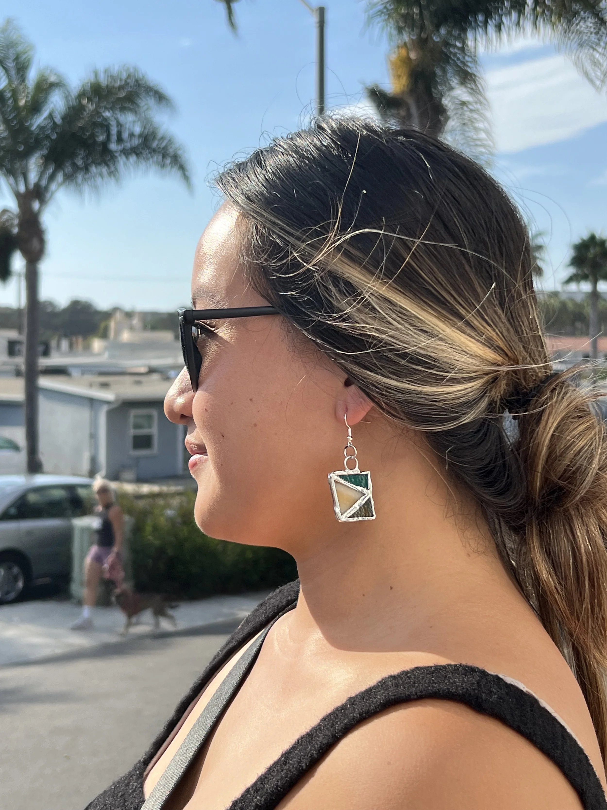 Stained Glass Earrings 6/29