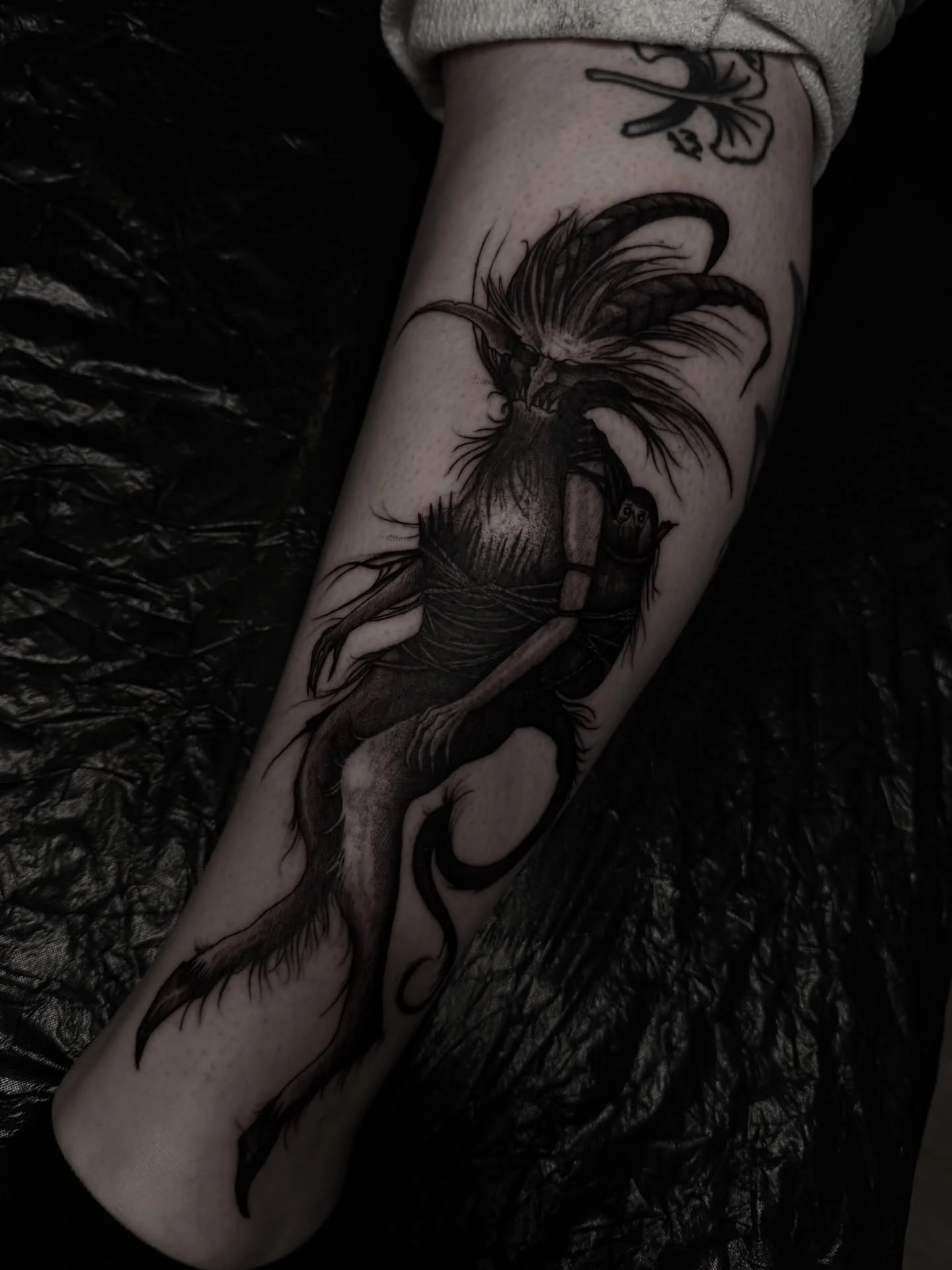 Krampus from my designs for my good friend. Thank you 🖤