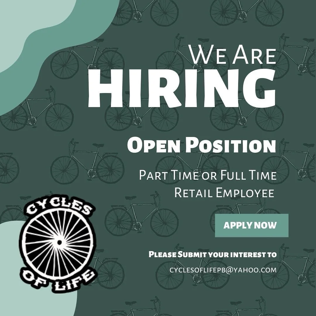 We are in search for some bike loving folks who want to help fellow bikers fuel their passion. If you love bikes, like helping people and want a cool job, we want to hear from you! 
I think we are fun and the pay/benefits are pretty good too!