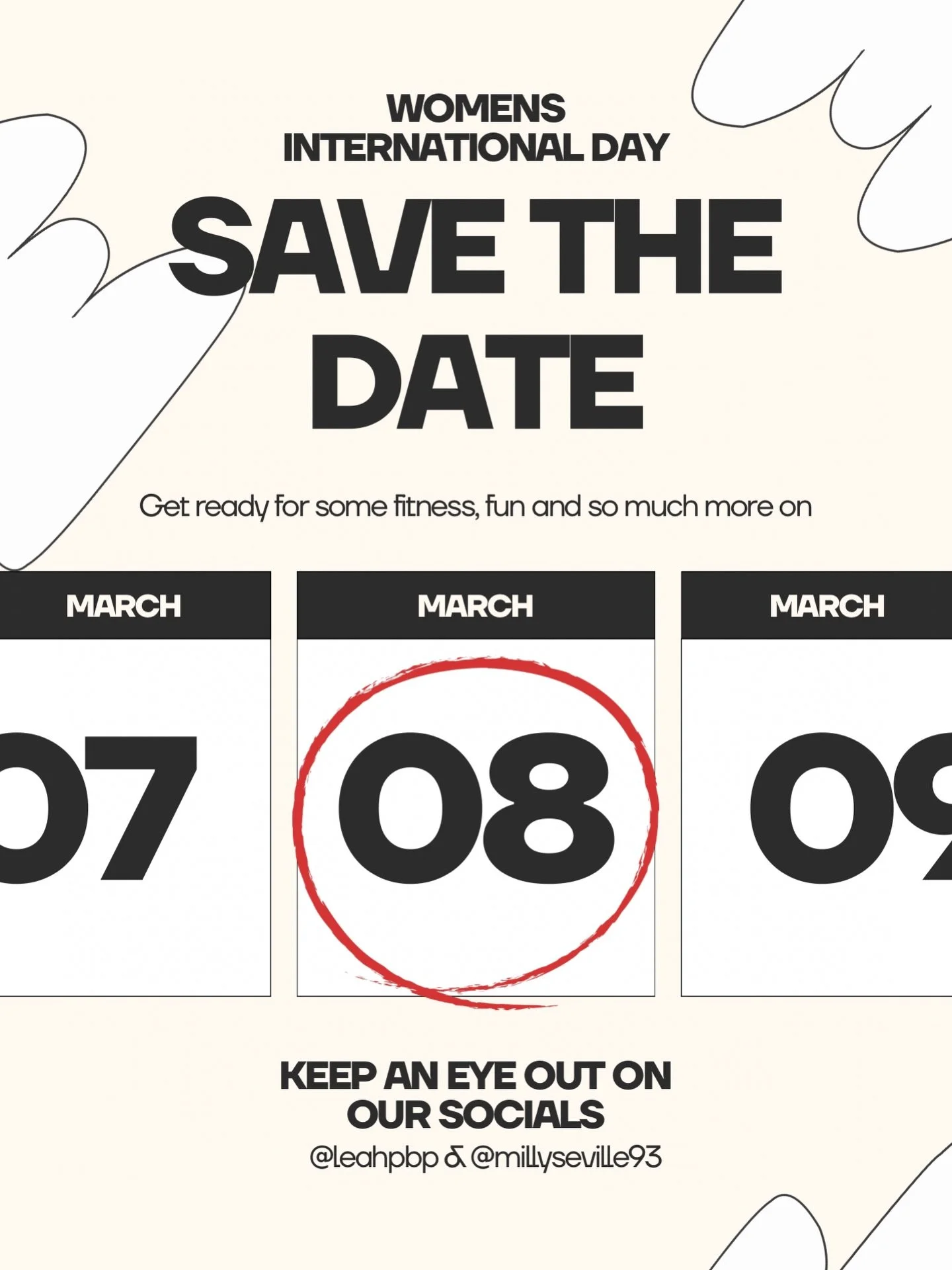 💛SAVE THE DATE 08/03/2026 💛
Something exciting is coming to you ladies! For more info, keep a lookout on our socials 🏋🏾&zwj;♀️ 💃🏾 

#womensinternationalday #health #fitness
