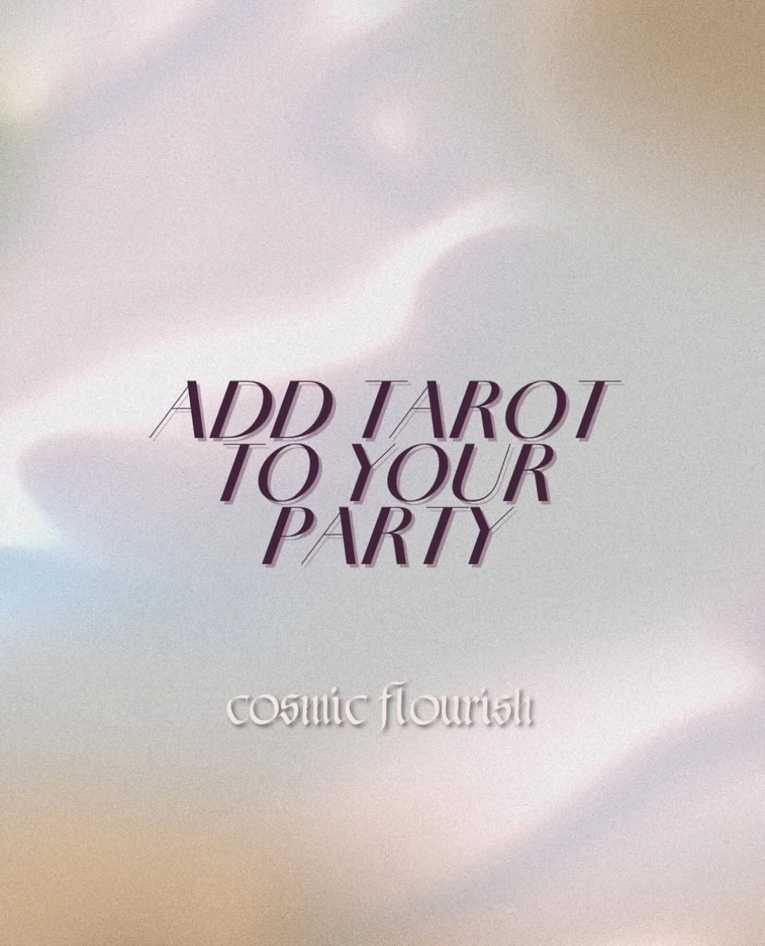 Now&rsquo;s the time to plan for any upcoming holiday or end-of-year parties. Make your event or girls&rsquo; night extra special with tarot readings . Reach out to schedule ✨