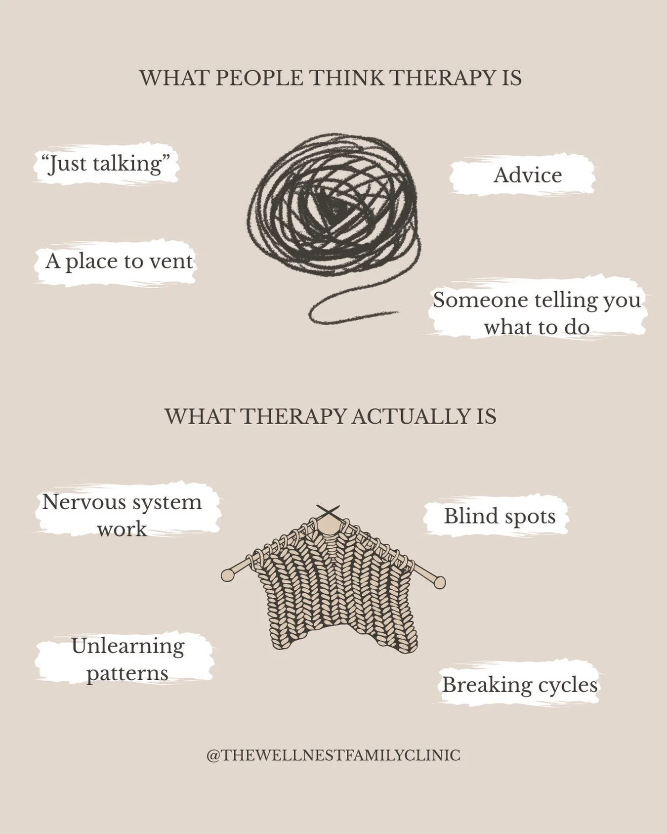 Therapy isn&rsquo;t always what people think it is. 🤍

It&rsquo;s not someone telling you what to do. It&rsquo;s not only for when things feel overwhelming. And it&rsquo;s not about having all the answers.

Therapy can be a space to slow down, feel 