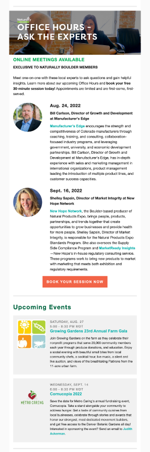 Naturally Boulder Weekly Newsletter July 2022 (2/3)