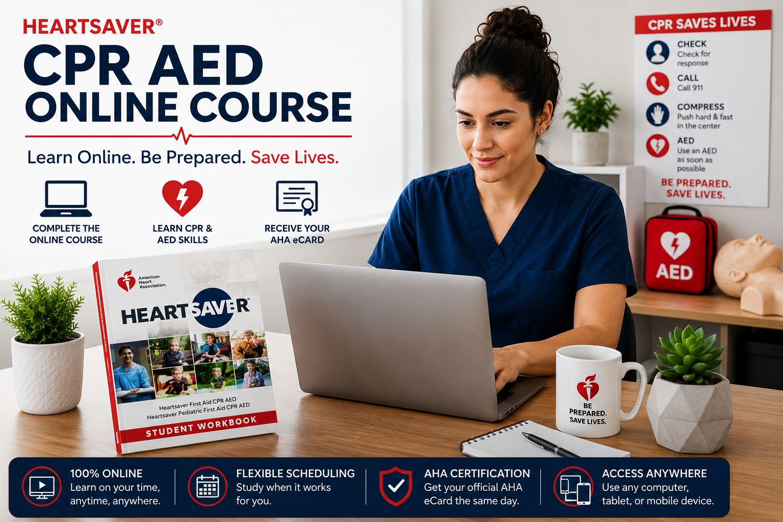 AHA Heartsaver CPR AED Online Course