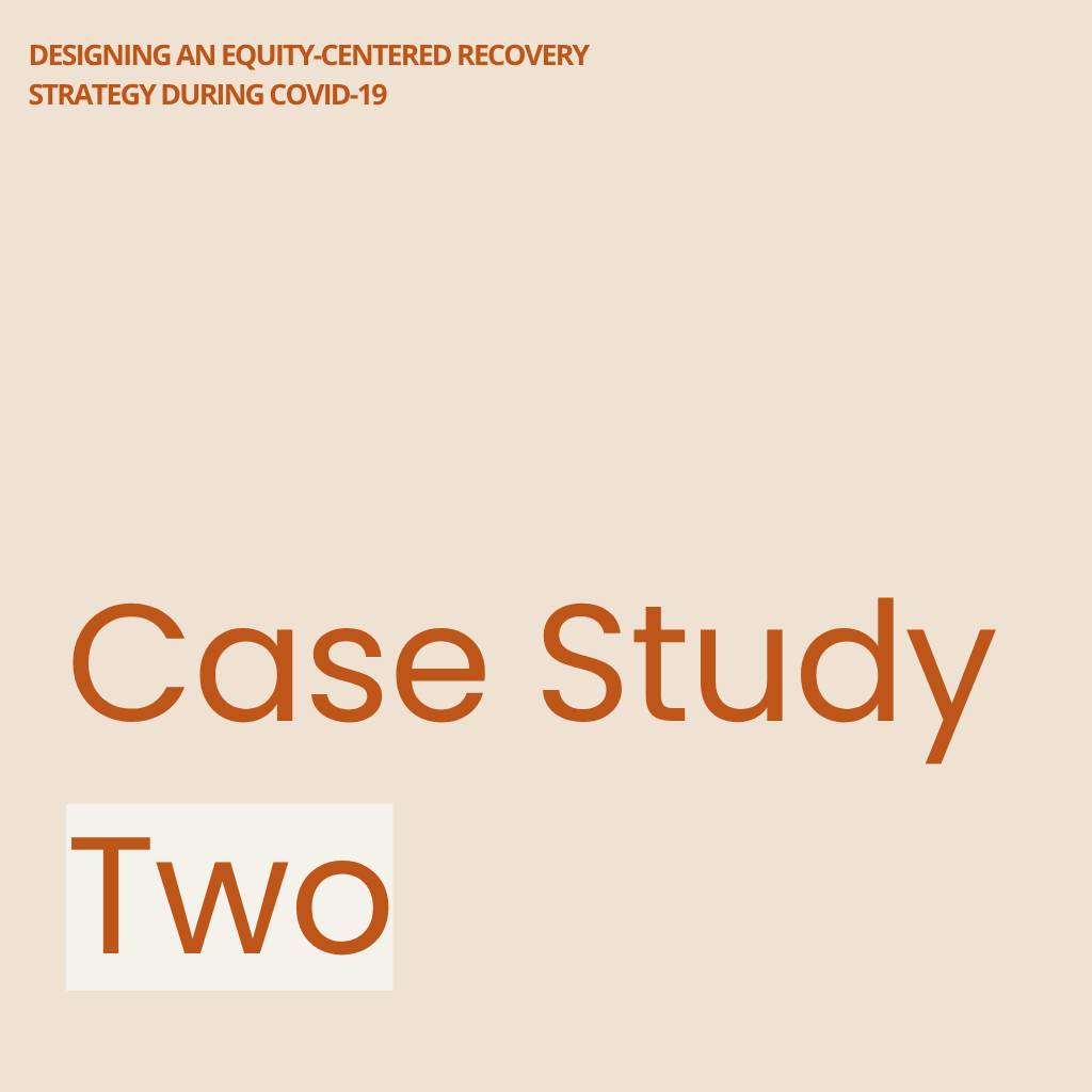 Designing an Equity-Centered Recovery Strategy During COVID-19