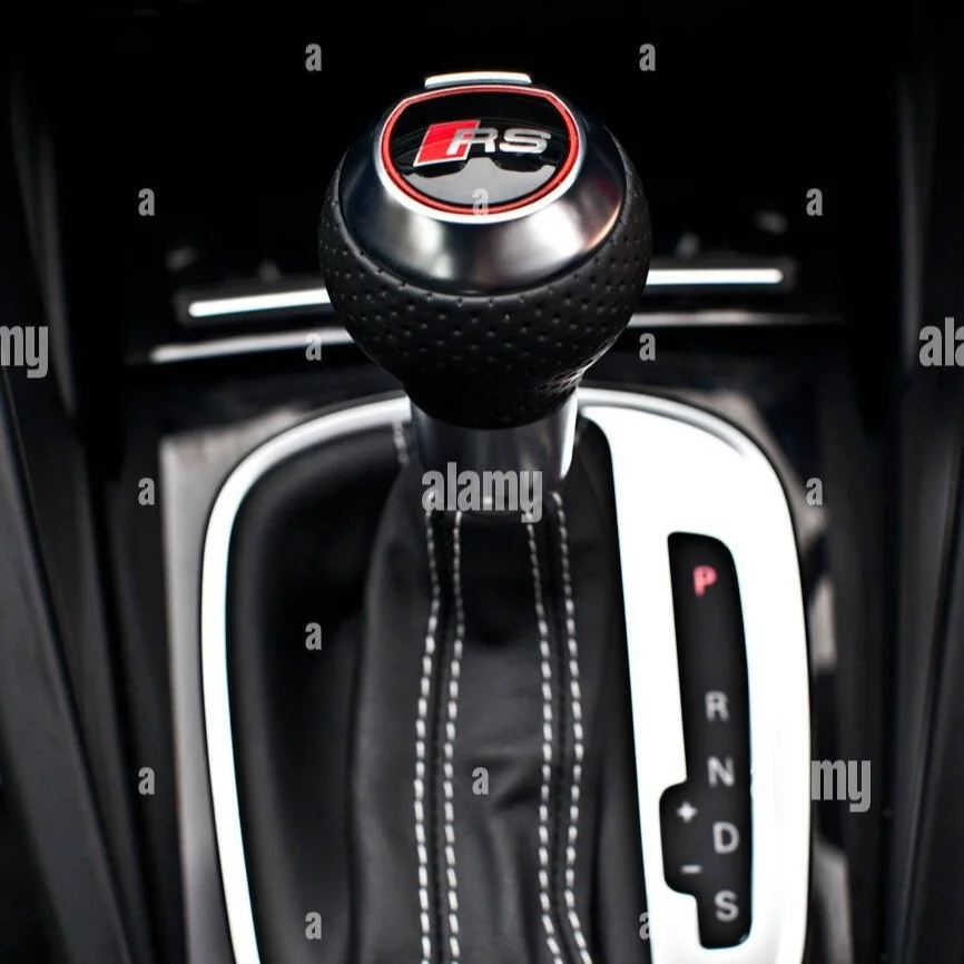 black-leather-gear-stick-in-the-audi-rs-3-winchester-england-uk-D3295T.jpg