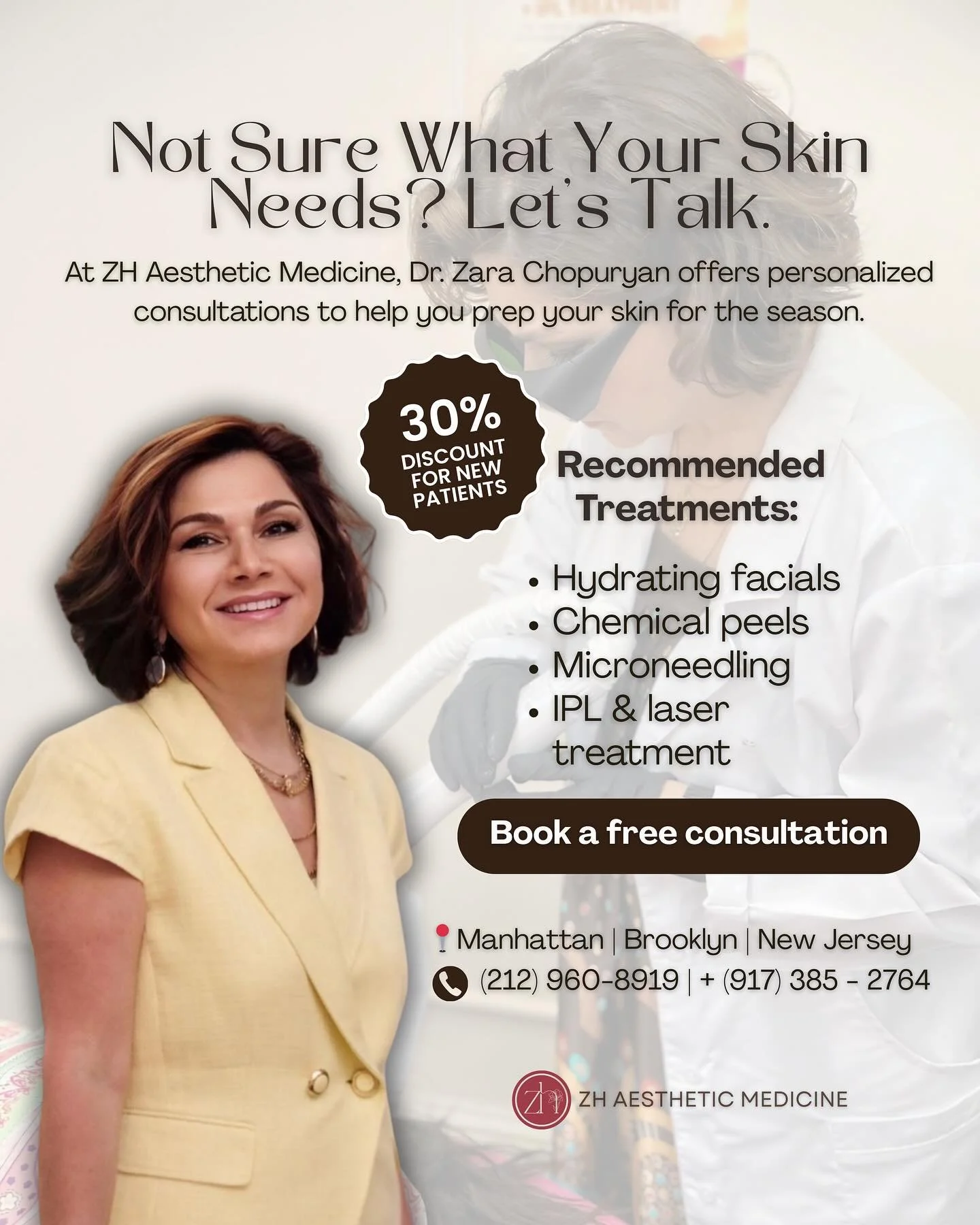 If your skin&rsquo;s been feeling dry, dull, or breaking out lately &mdash; we&rsquo;ve got just what you need! 💆&zwj;♀️

We recommend treatments that hydrate, brighten, and restore your skin&rsquo;s natural glow, so you can feel confident in your o